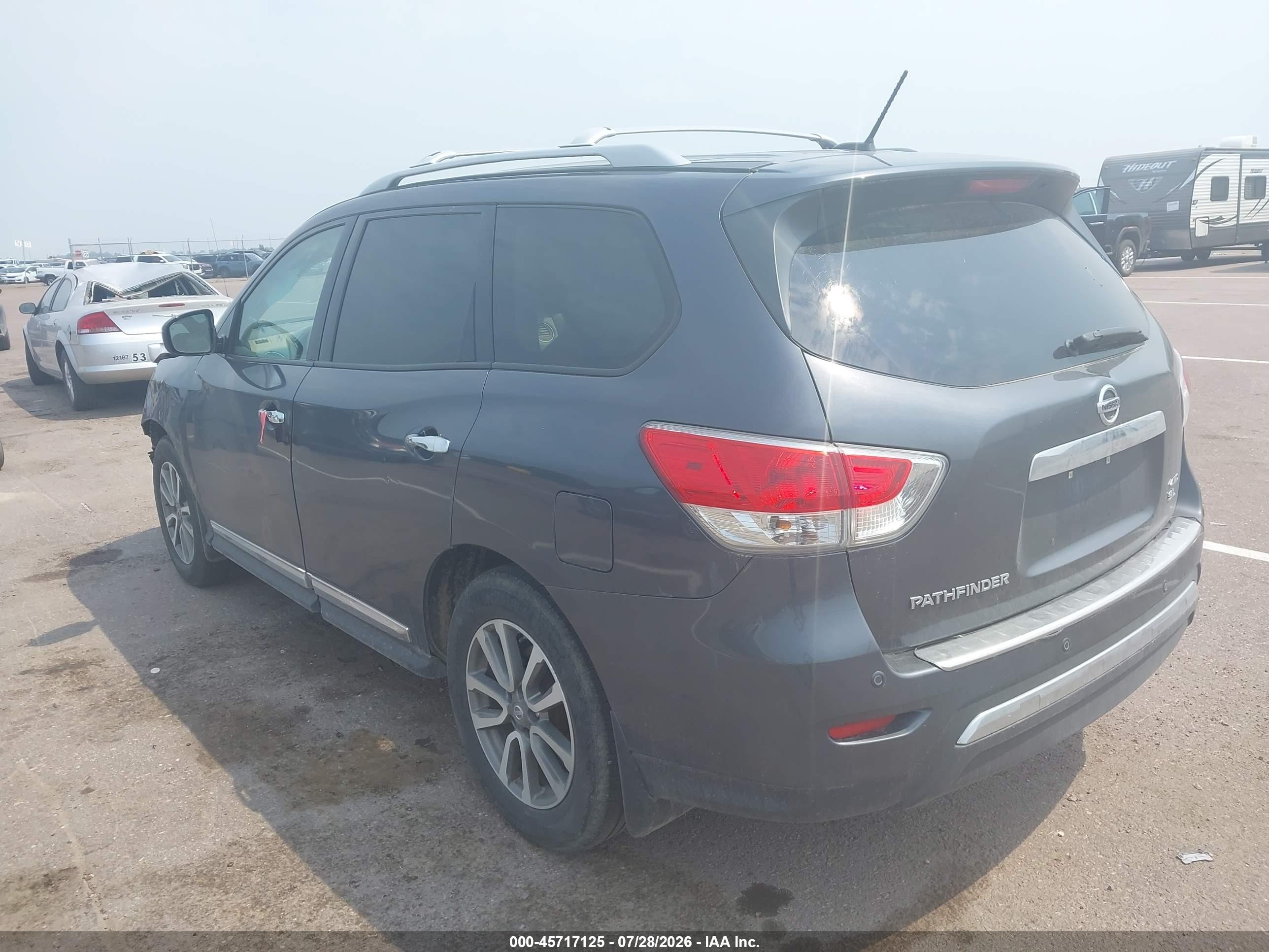 2013 Nissan Pathfinder Sl Gray vin: 5N1AR2MM7DC652553