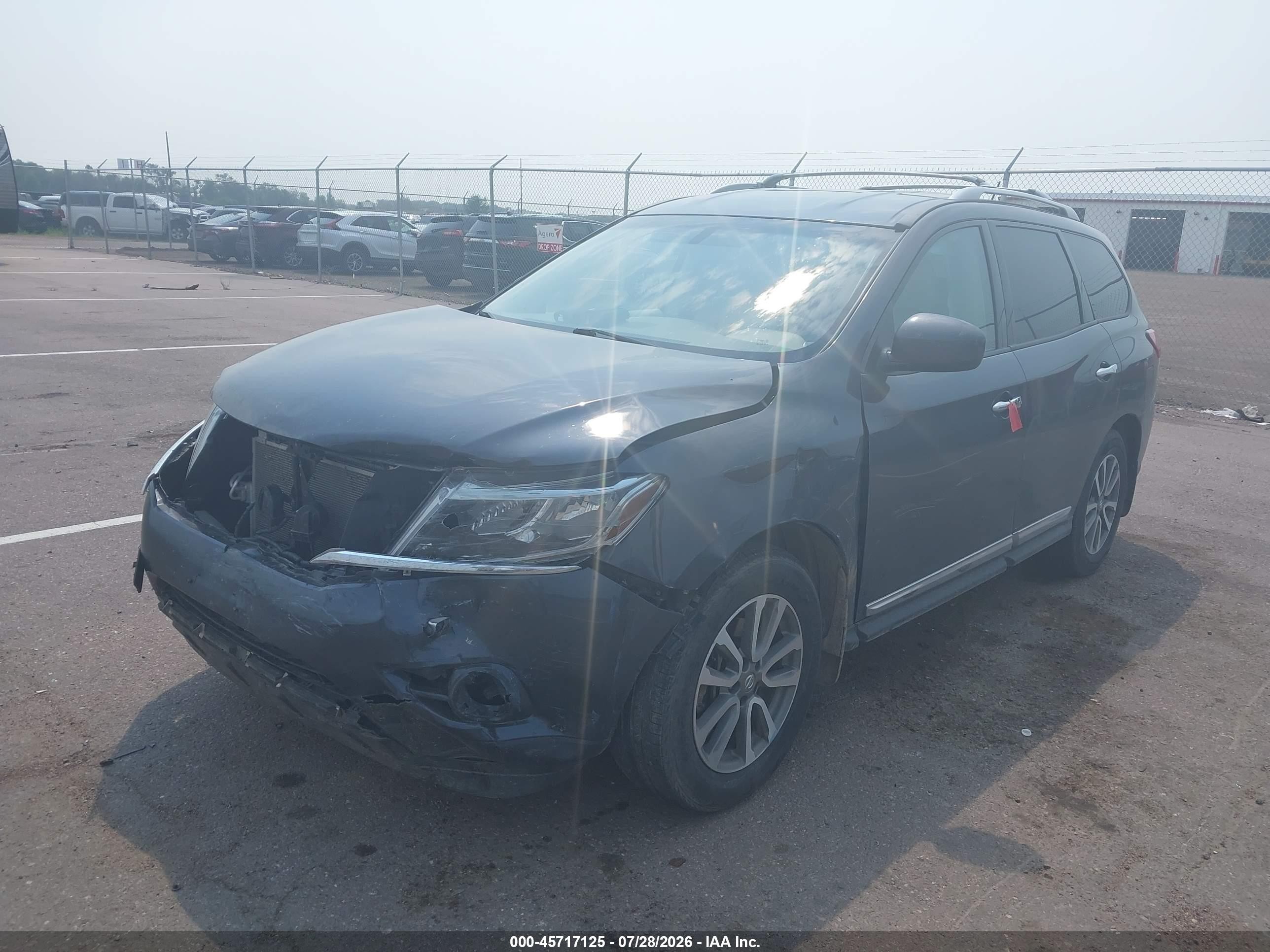 2013 Nissan Pathfinder Sl Gray vin: 5N1AR2MM7DC652553