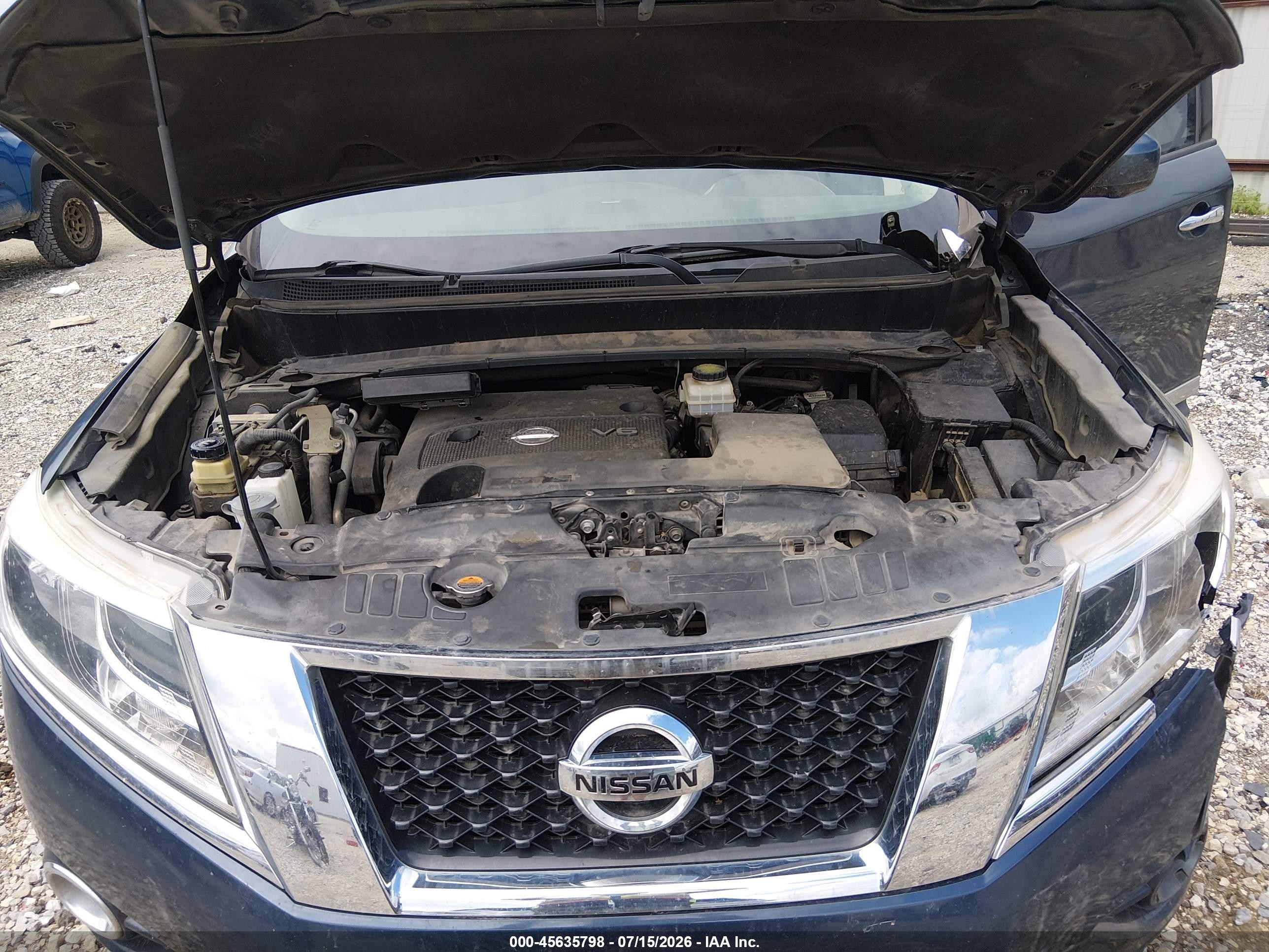 2013 Nissan Pathfinder Platinum Dark Blue vin: 5N1AR2MM7DC659793
