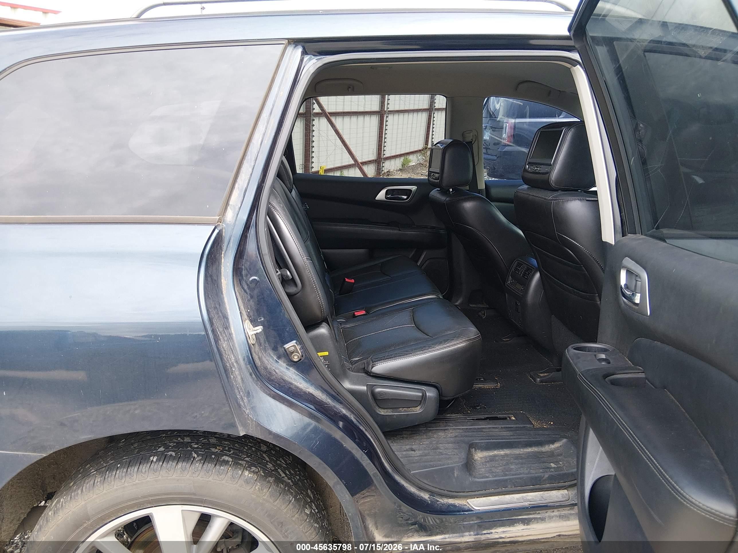 2013 Nissan Pathfinder Platinum Dark Blue vin: 5N1AR2MM7DC659793
