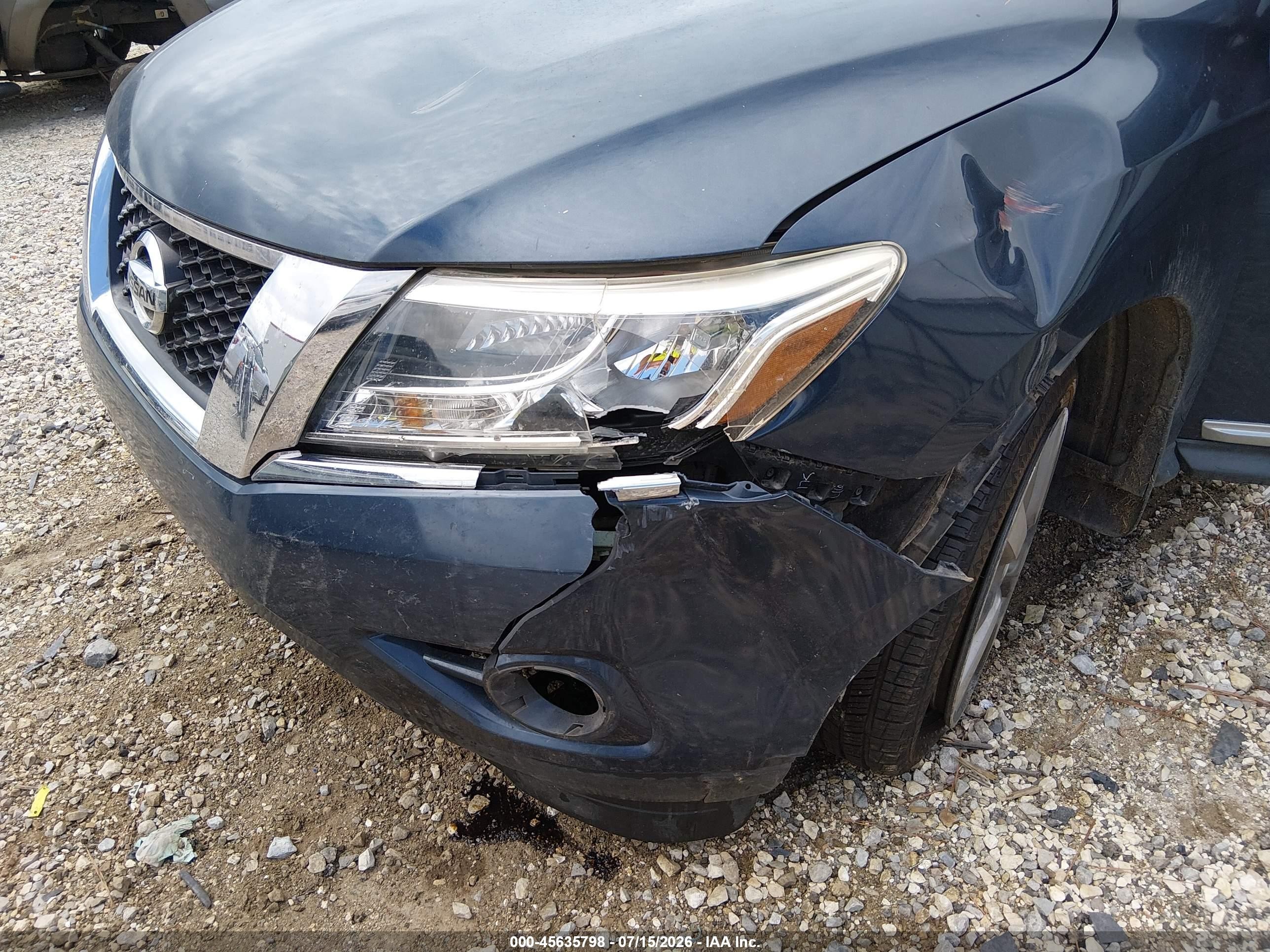 2013 Nissan Pathfinder Platinum Dark Blue vin: 5N1AR2MM7DC659793