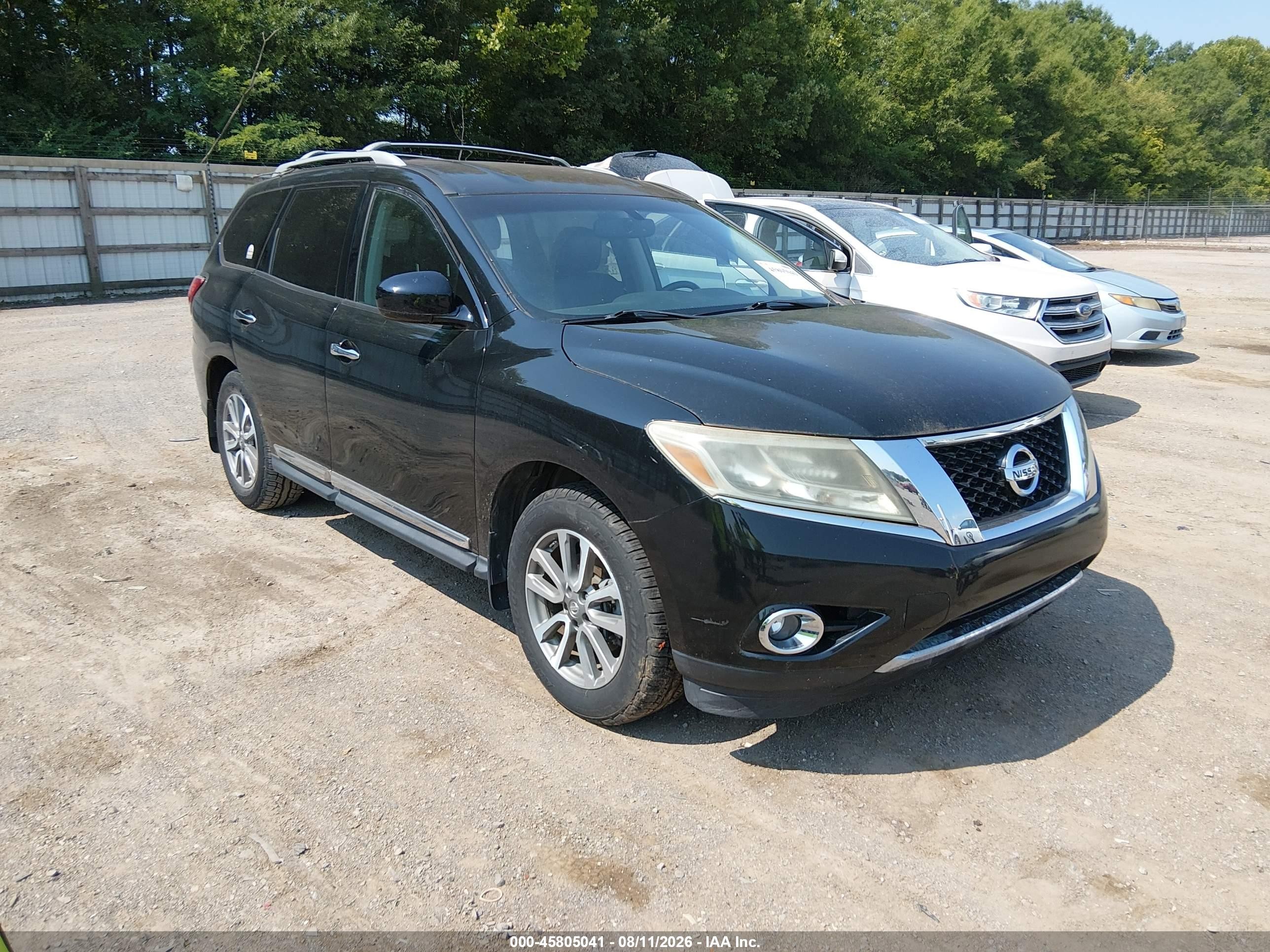 2013 Nissan Pathfinder Sl Black vin: 5N1AR2MM7DC667425