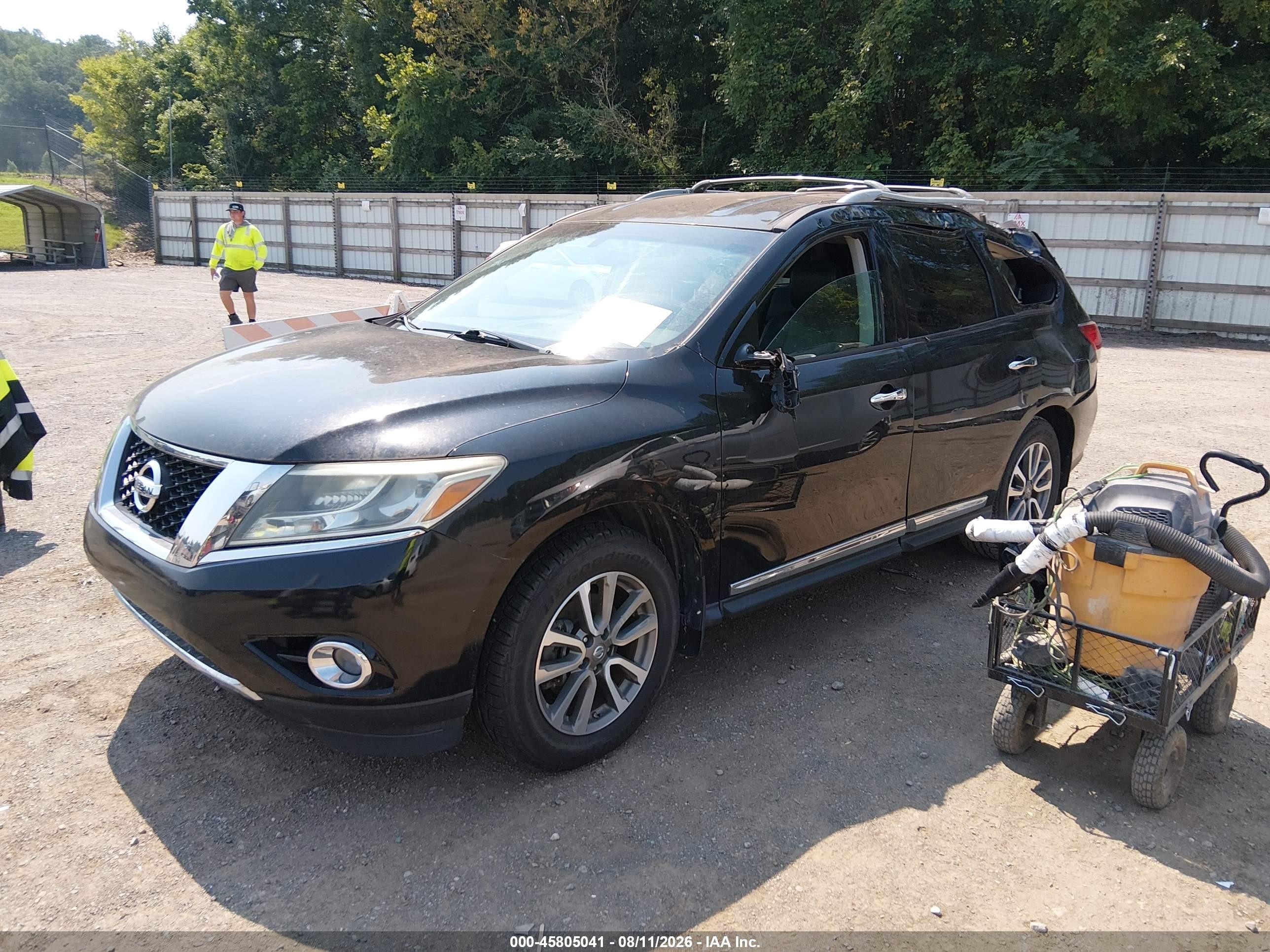 2013 Nissan Pathfinder Sl Black vin: 5N1AR2MM7DC667425