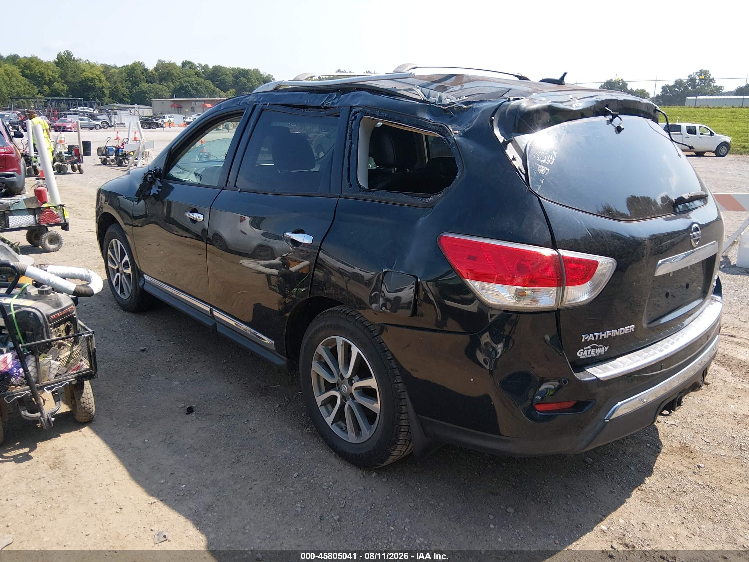 2013 Nissan Pathfinder Sl Black vin: 5N1AR2MM7DC667425