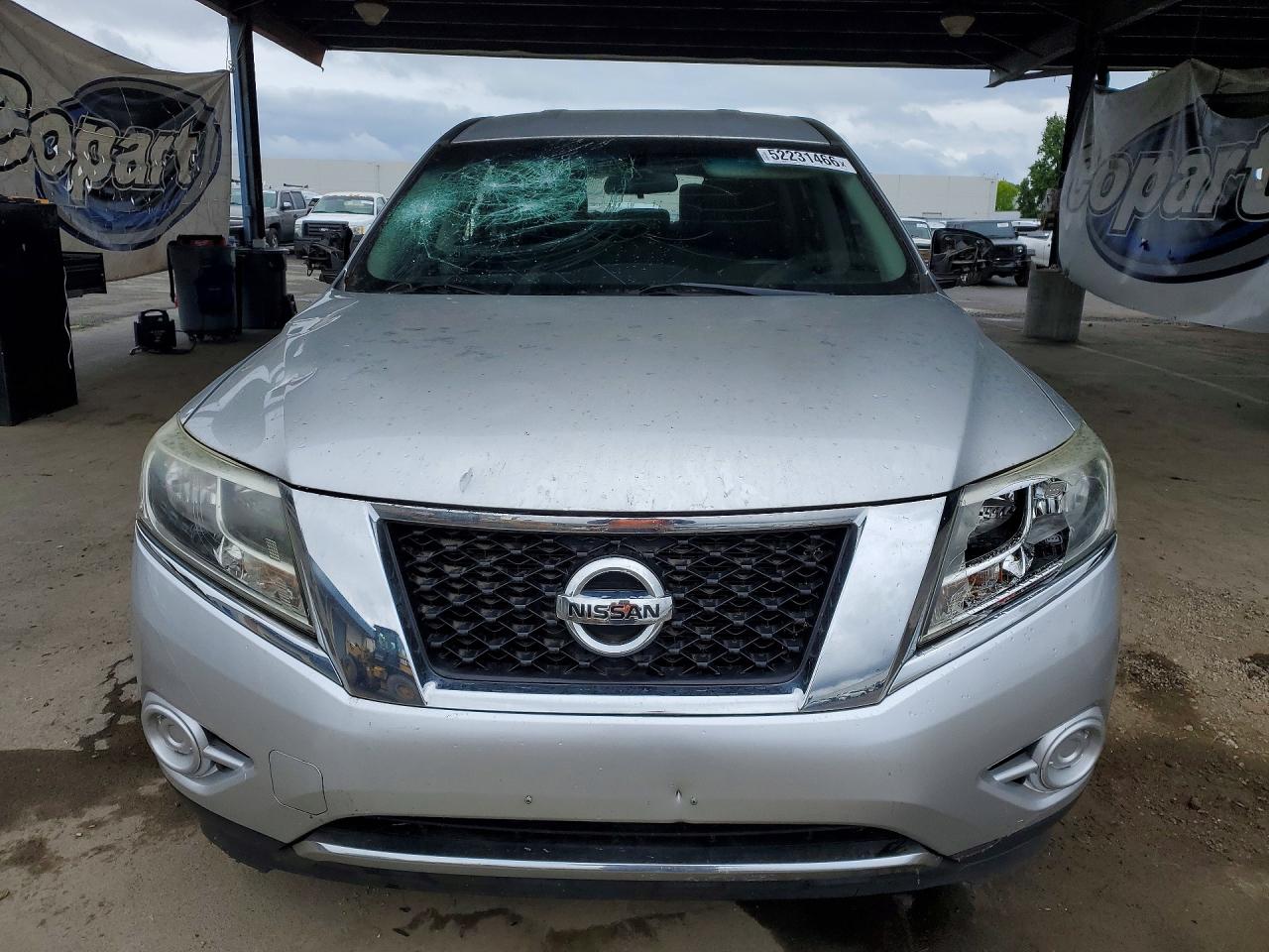 2013 Nissan Pathfinder S Silver vin: 5N1AR2MM7DC671250