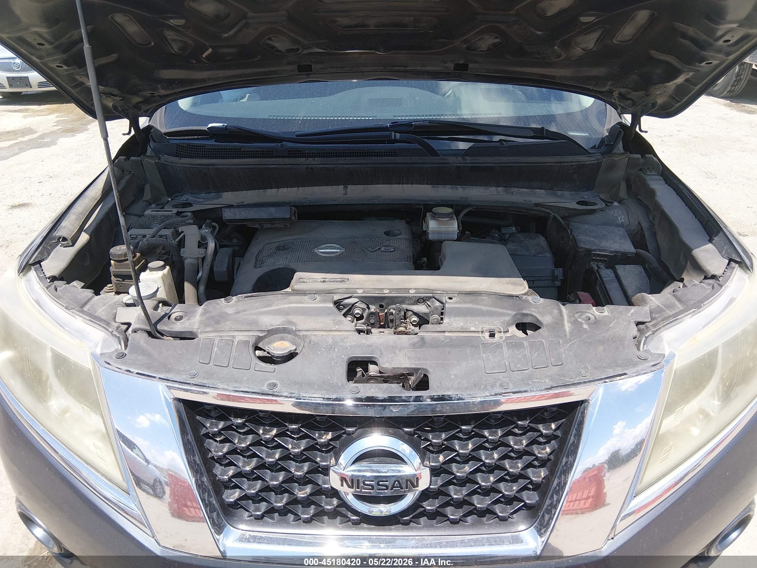2013 Nissan Pathfinder S Gray vin: 5N1AR2MM7DC672981