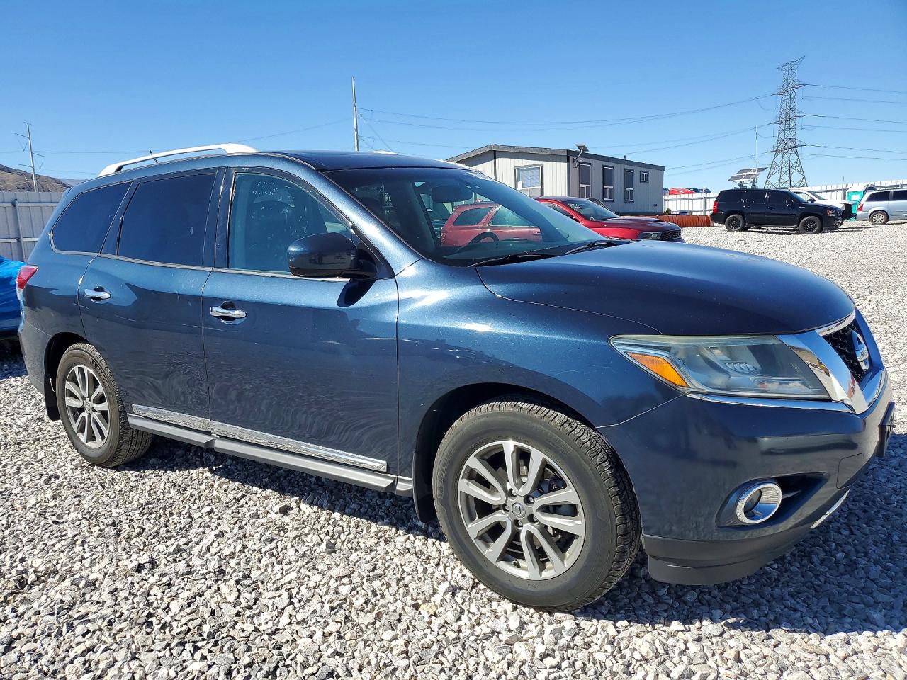2013 Nissan Pathfinder S Blue vin: 5N1AR2MM7DC676982