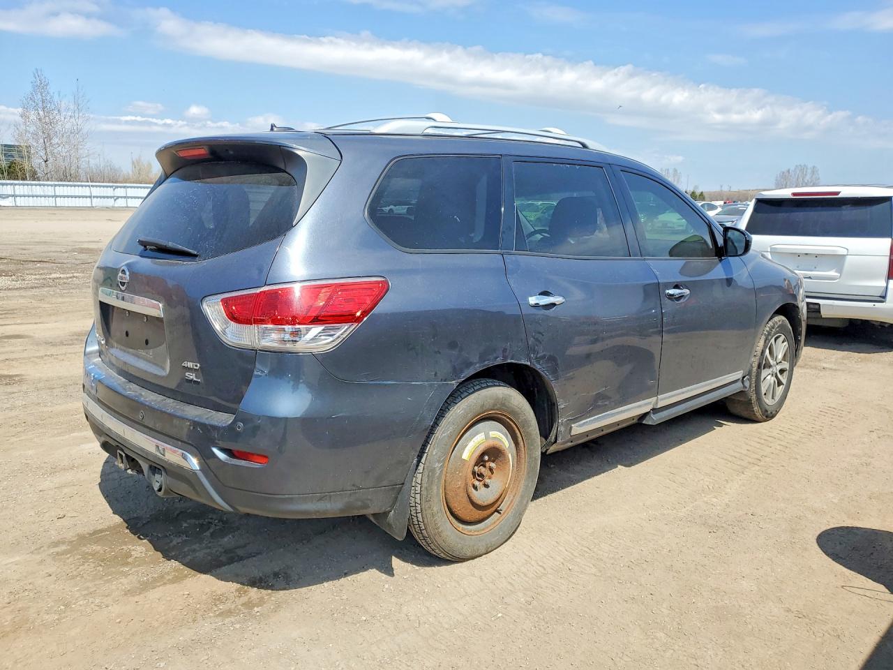 2014 Nissan Pathfinder S Gray vin: 5N1AR2MM7EC605606