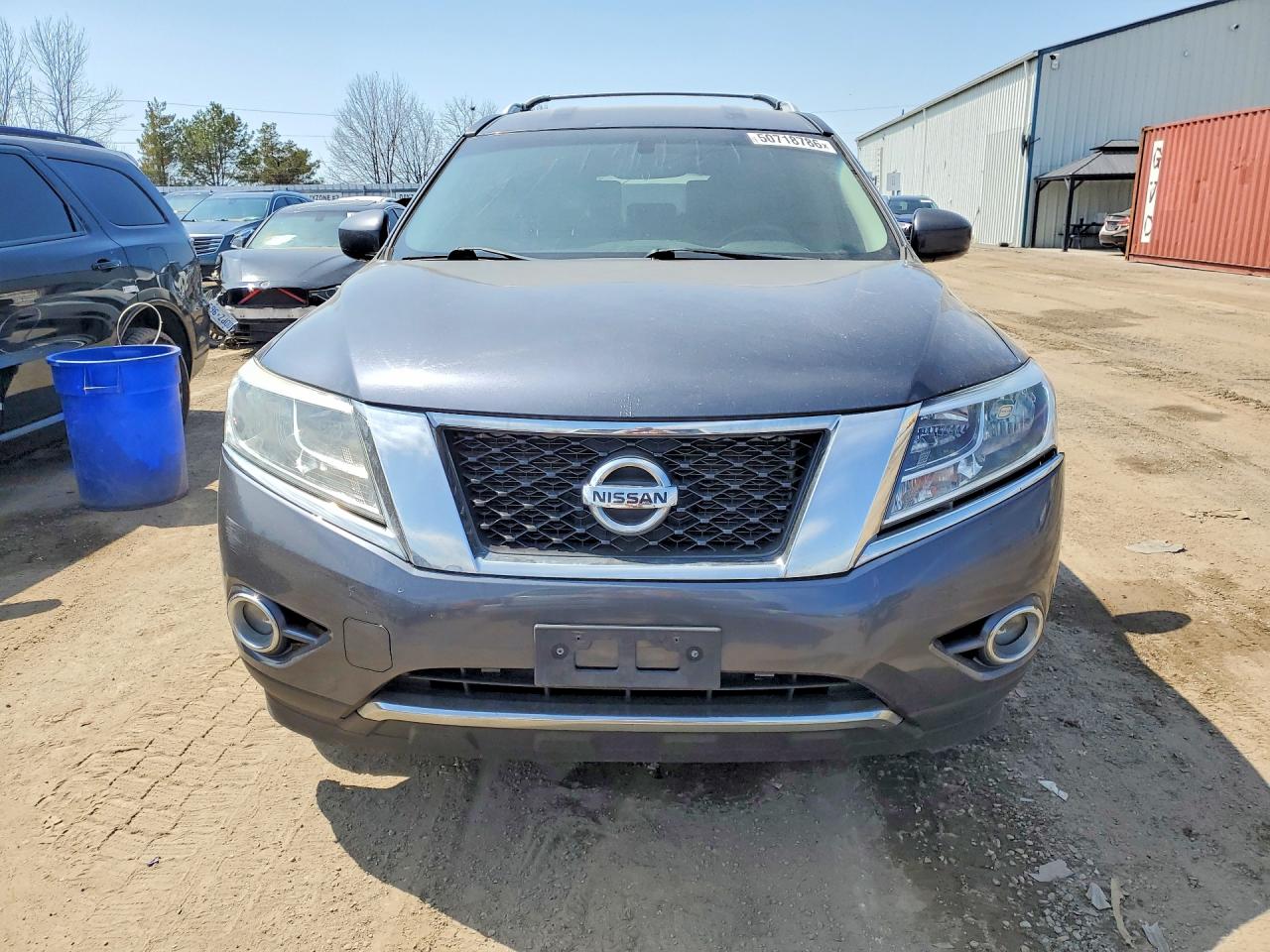 2014 Nissan Pathfinder S Gray vin: 5N1AR2MM7EC605606