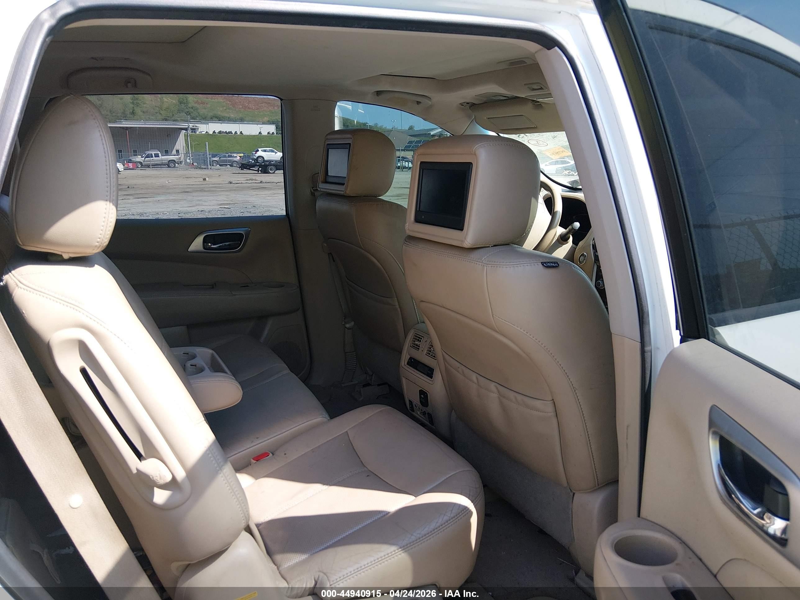 2014 Nissan Pathfinder Platinum Белый vin: 5N1AR2MM7EC640968