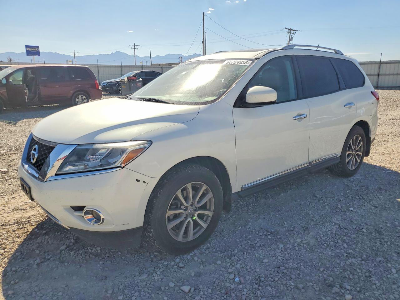 2014 Nissan Pathfinder Sl Белый vin: 5N1AR2MM7EC644177