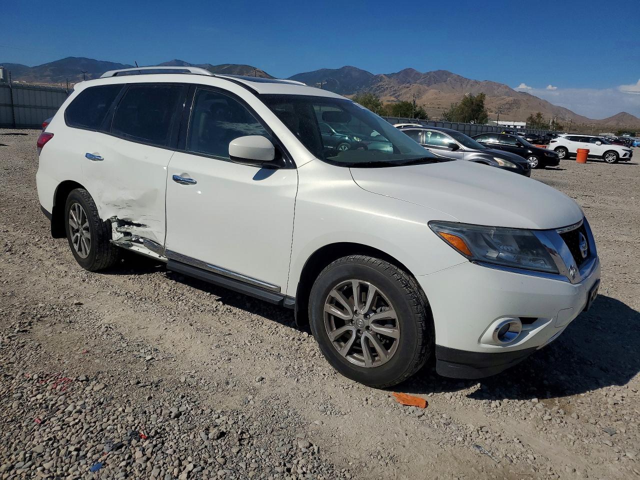 2014 Nissan Pathfinder Sl Белый vin: 5N1AR2MM7EC644177