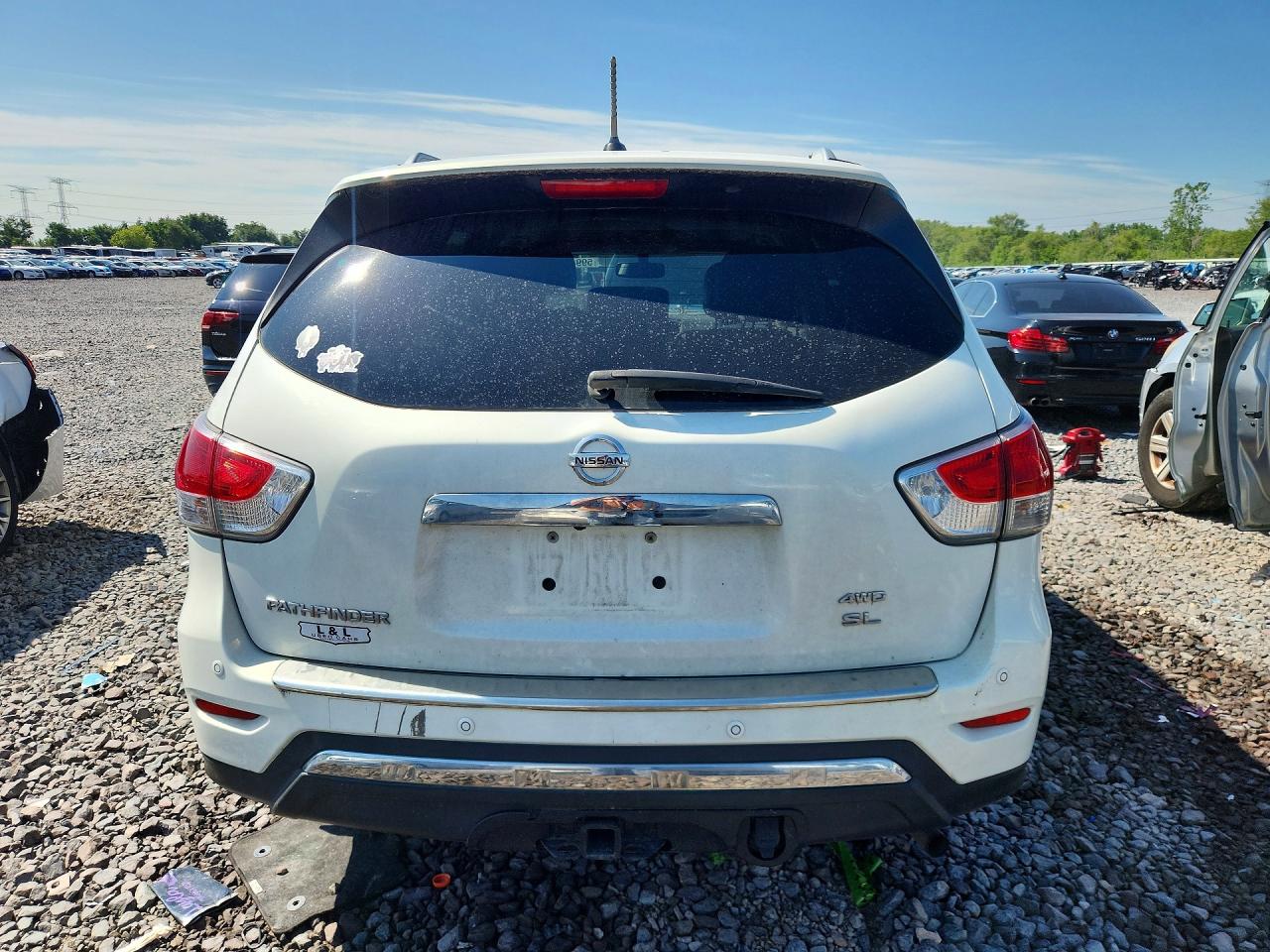 2014 Nissan Pathfinder Sl Белый vin: 5N1AR2MM7EC655552