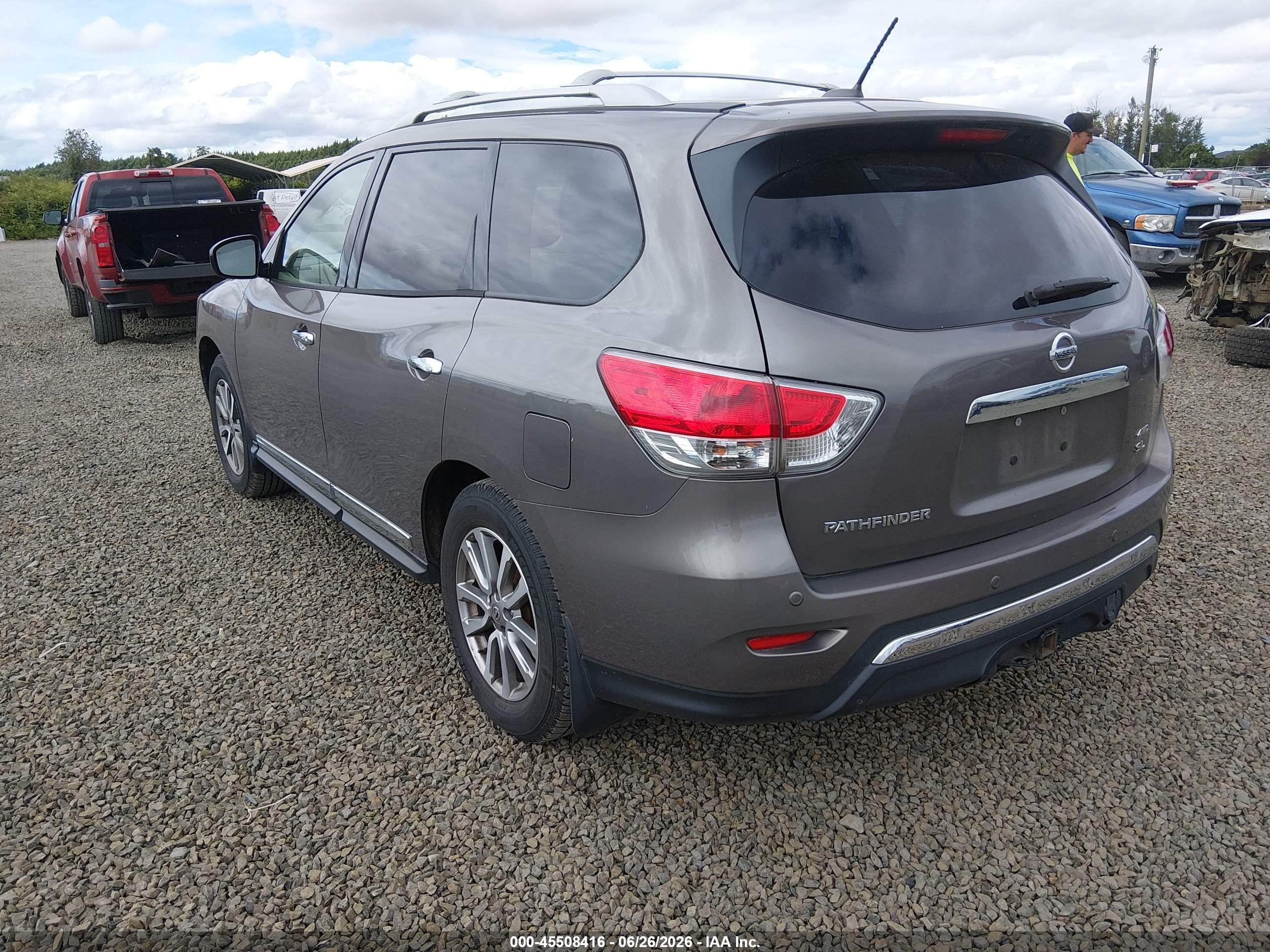 2014 Nissan Pathfinder Sl Brown vin: 5N1AR2MM7EC680113