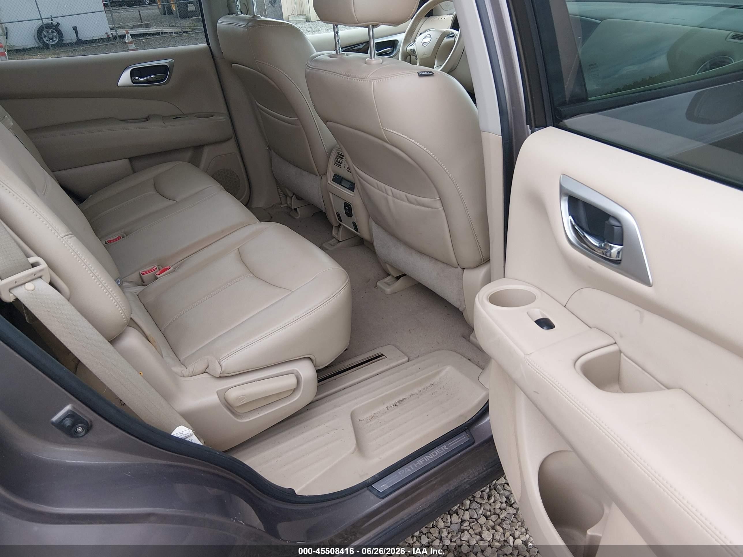 2014 Nissan Pathfinder Sl Brown vin: 5N1AR2MM7EC680113