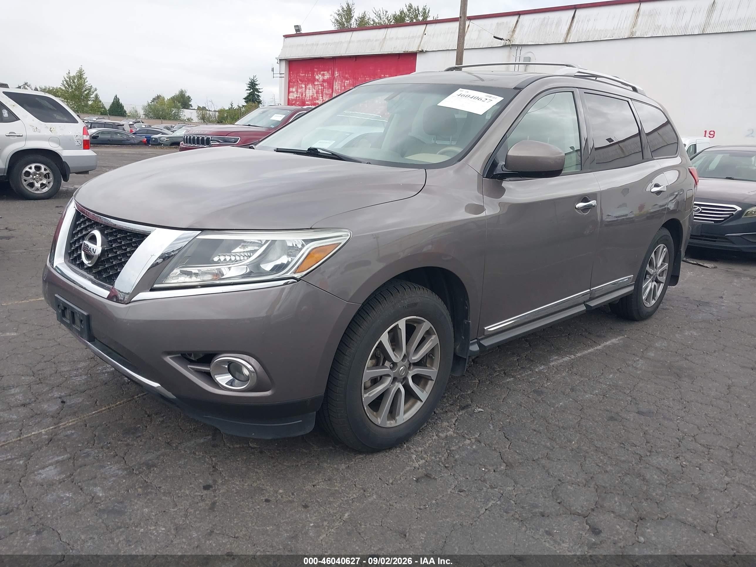 2014 Nissan Pathfinder Sl Gray vin: 5N1AR2MM7EC680113