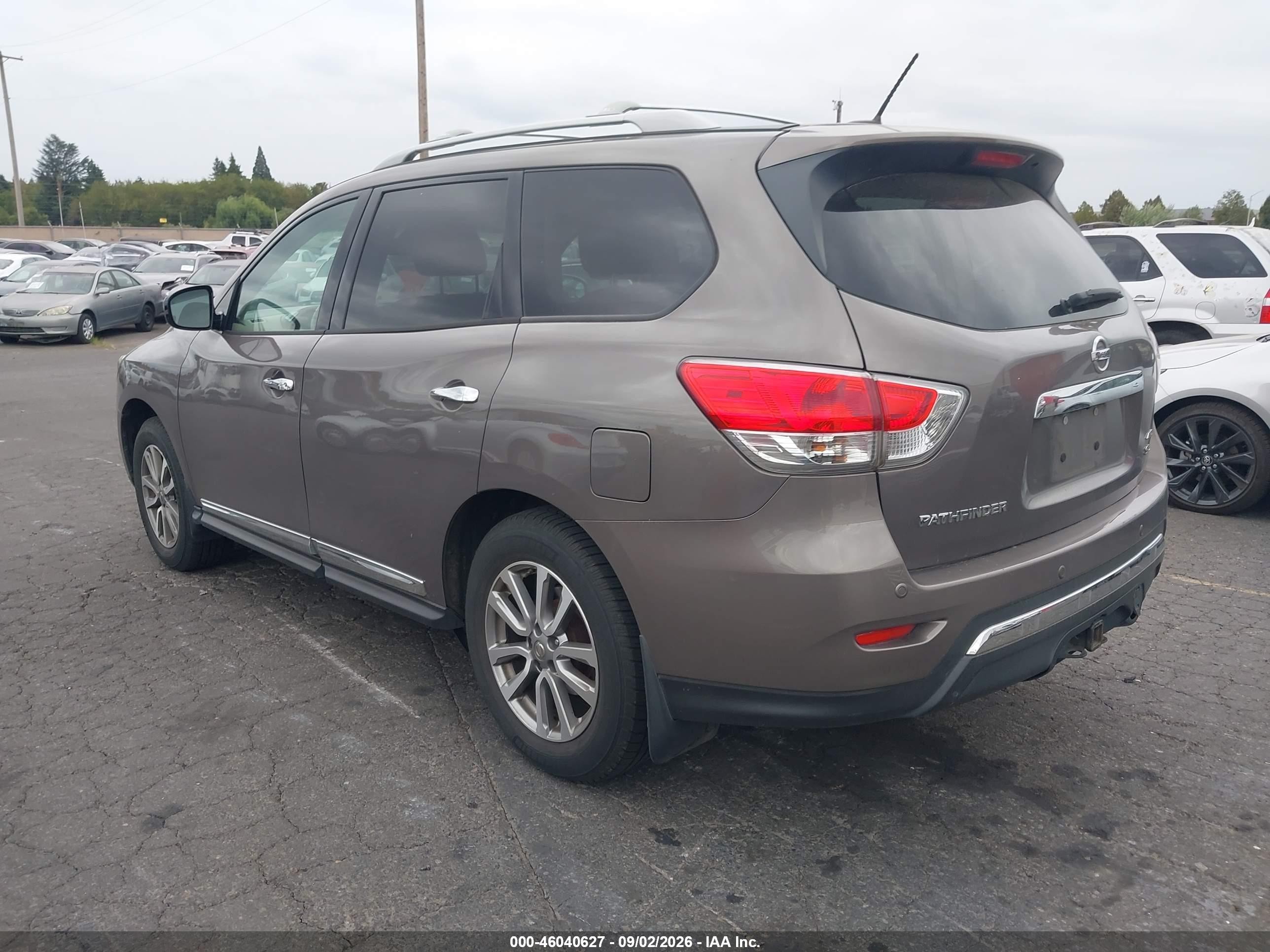 2014 Nissan Pathfinder Sl Gray vin: 5N1AR2MM7EC680113