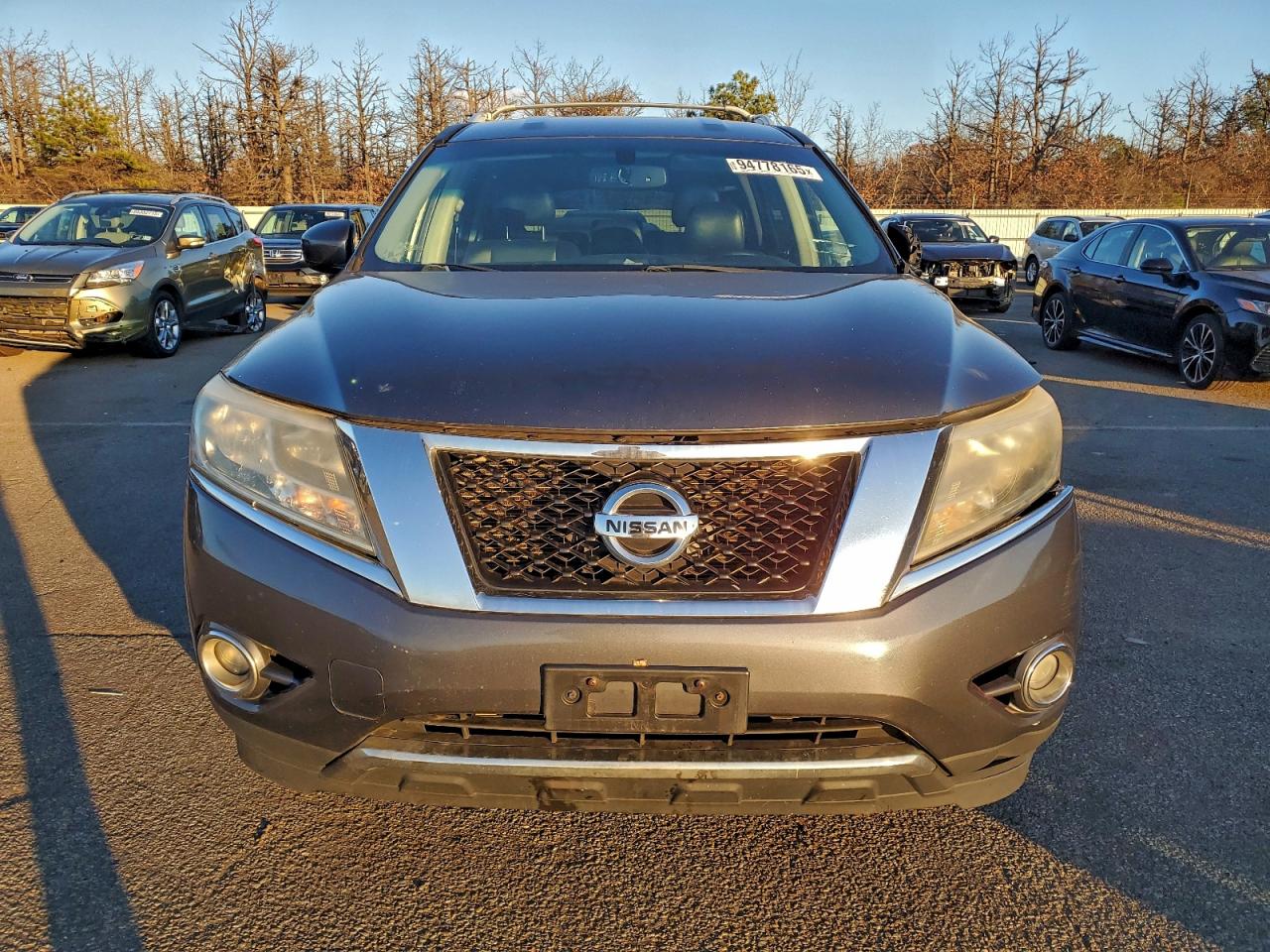 2014 Nissan Pathfinder S Gray vin: 5N1AR2MM7EC692830
