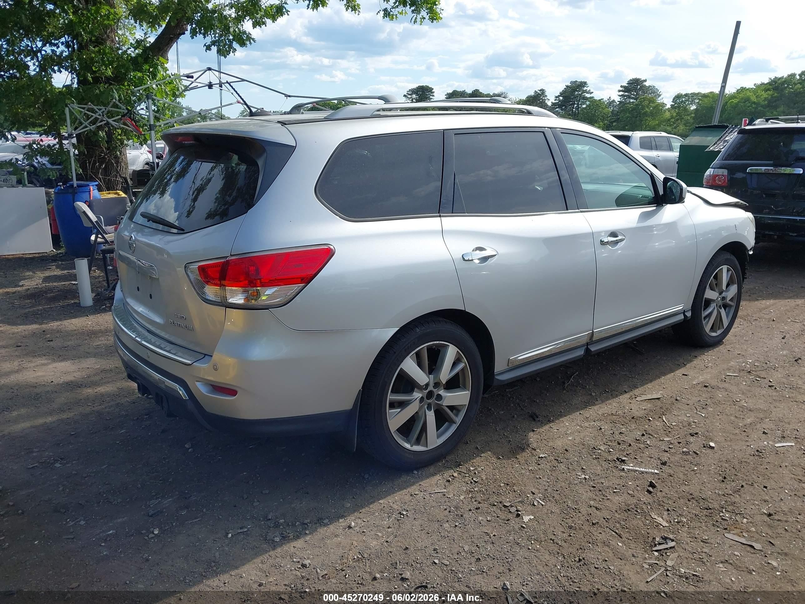 2014 Nissan Pathfinder Platinum Black vin: 5N1AR2MM7EC698577