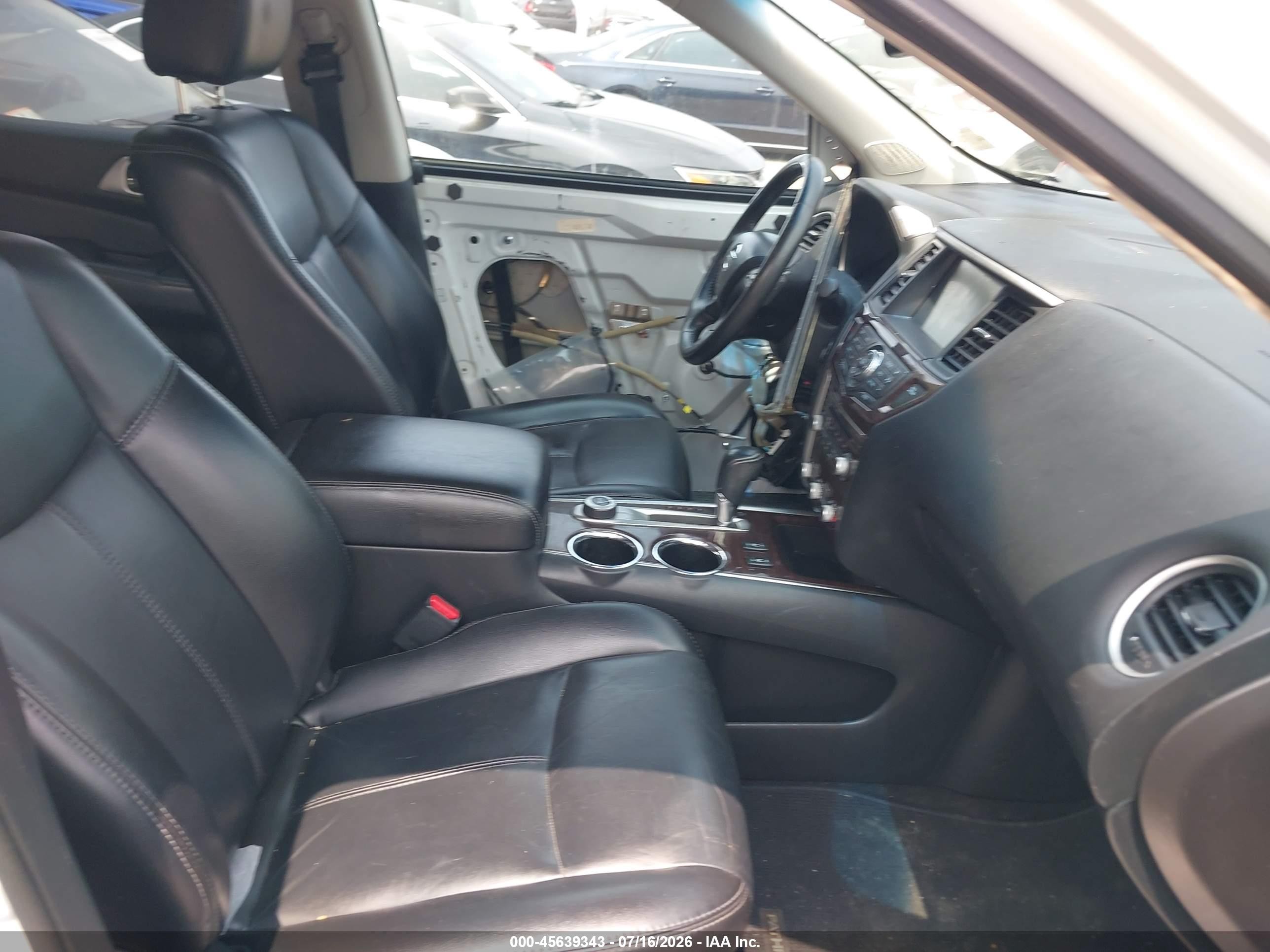 2014 Nissan Pathfinder Sl White vin: 5N1AR2MM7EC704846