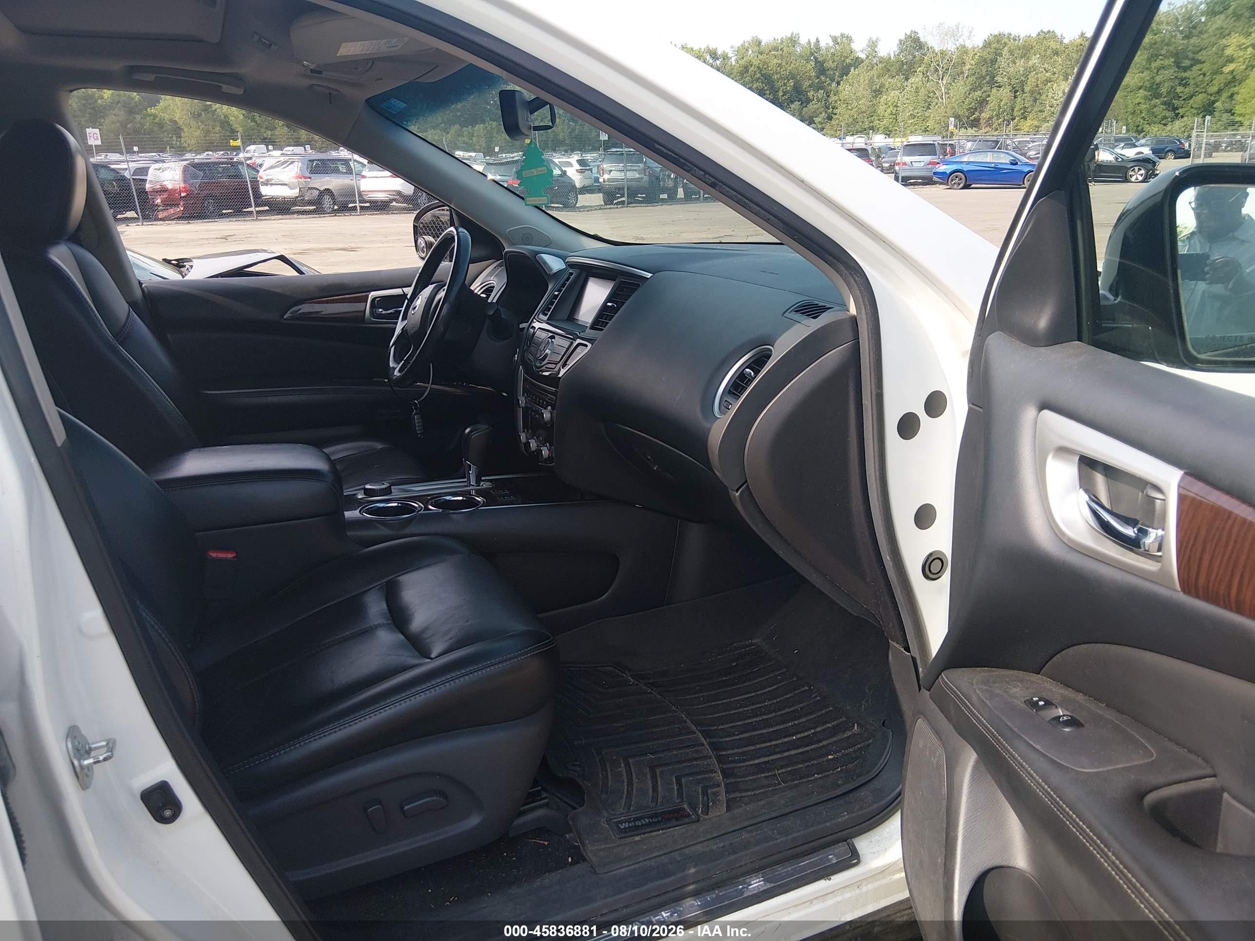 2014 Nissan Pathfinder Sl White vin: 5N1AR2MM7EC710887