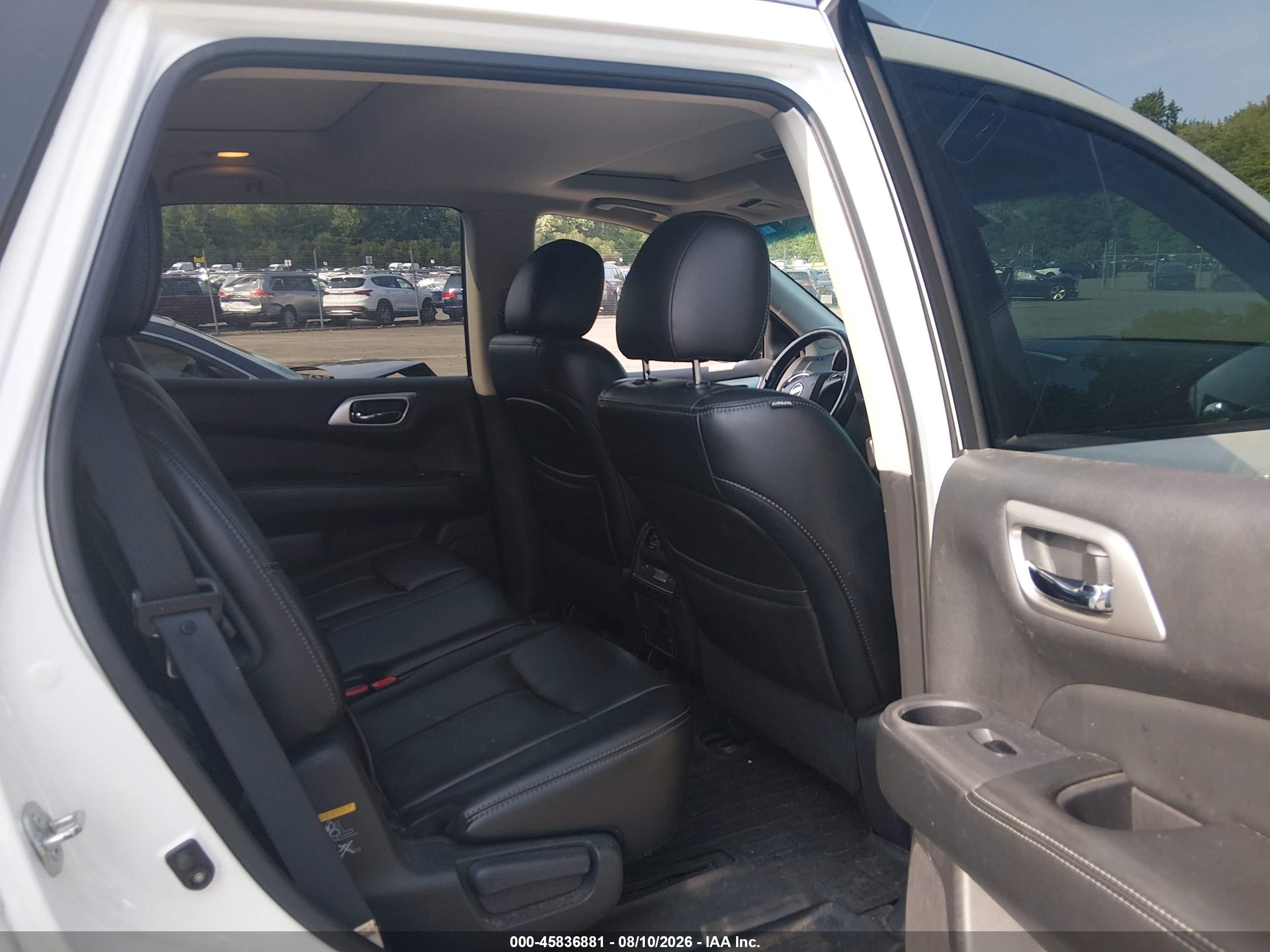 2014 Nissan Pathfinder Sl White vin: 5N1AR2MM7EC710887