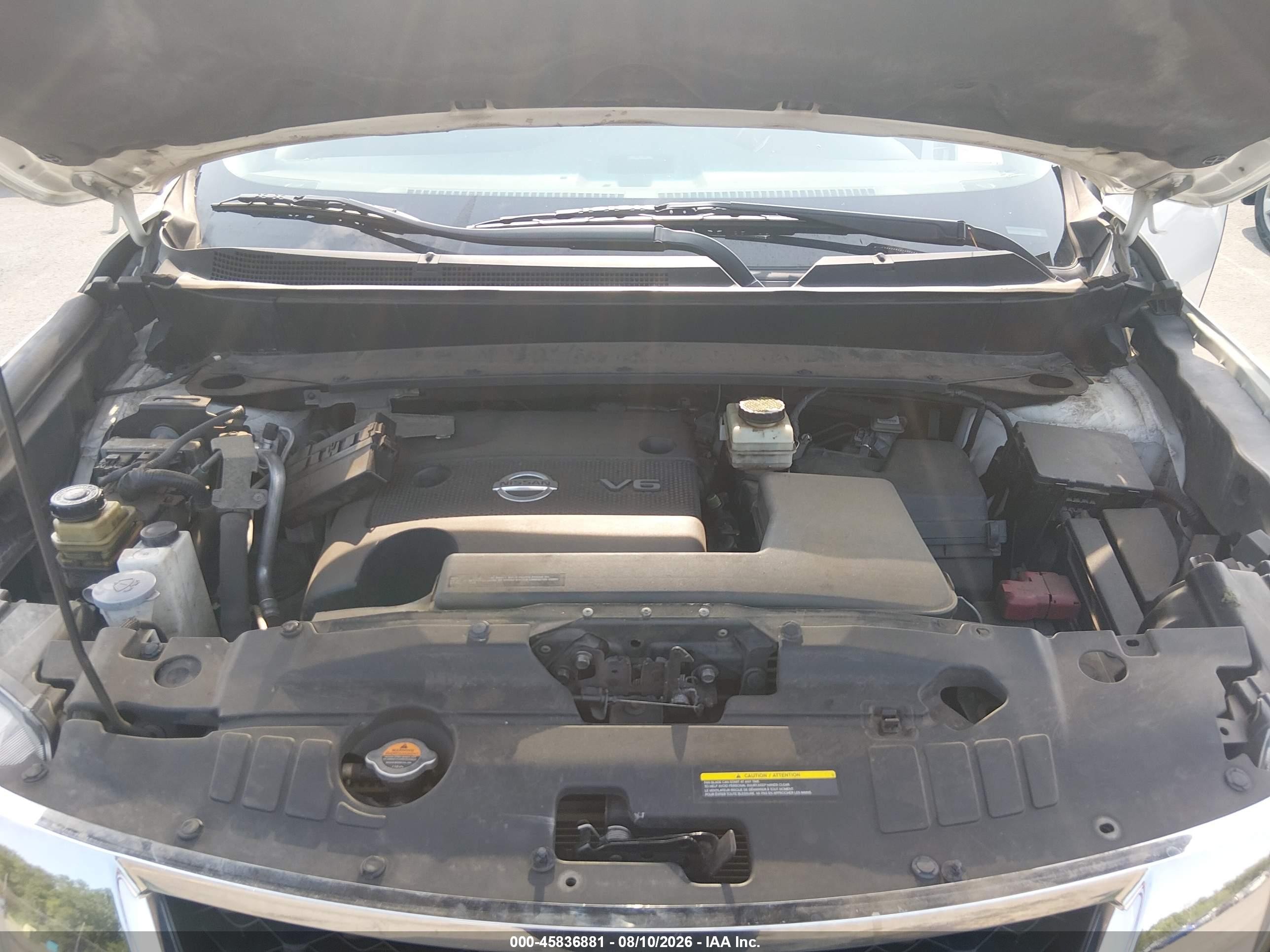 2014 Nissan Pathfinder Sl White vin: 5N1AR2MM7EC710887