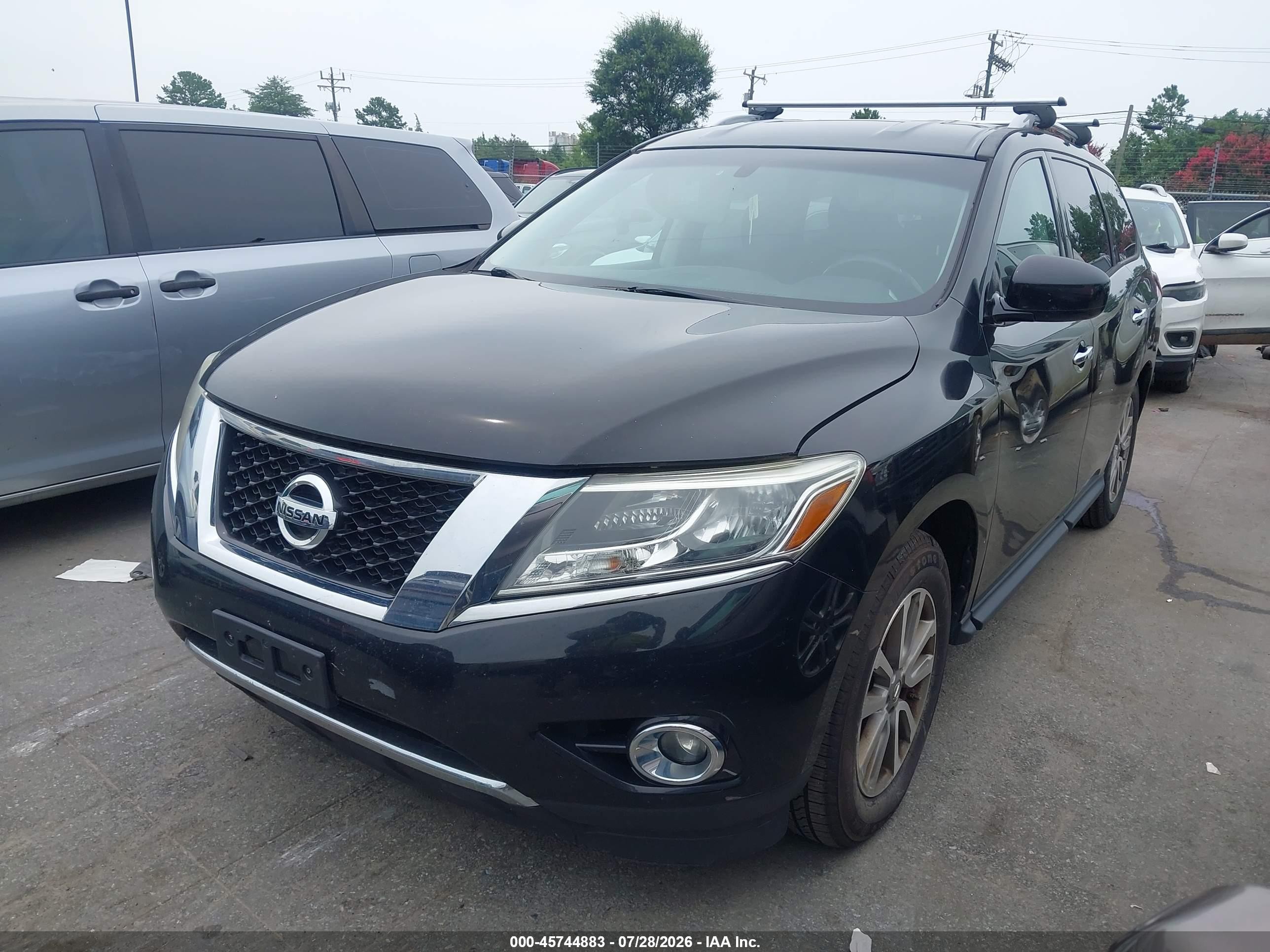 2014 Nissan Pathfinder Sv Black vin: 5N1AR2MM7EC711814