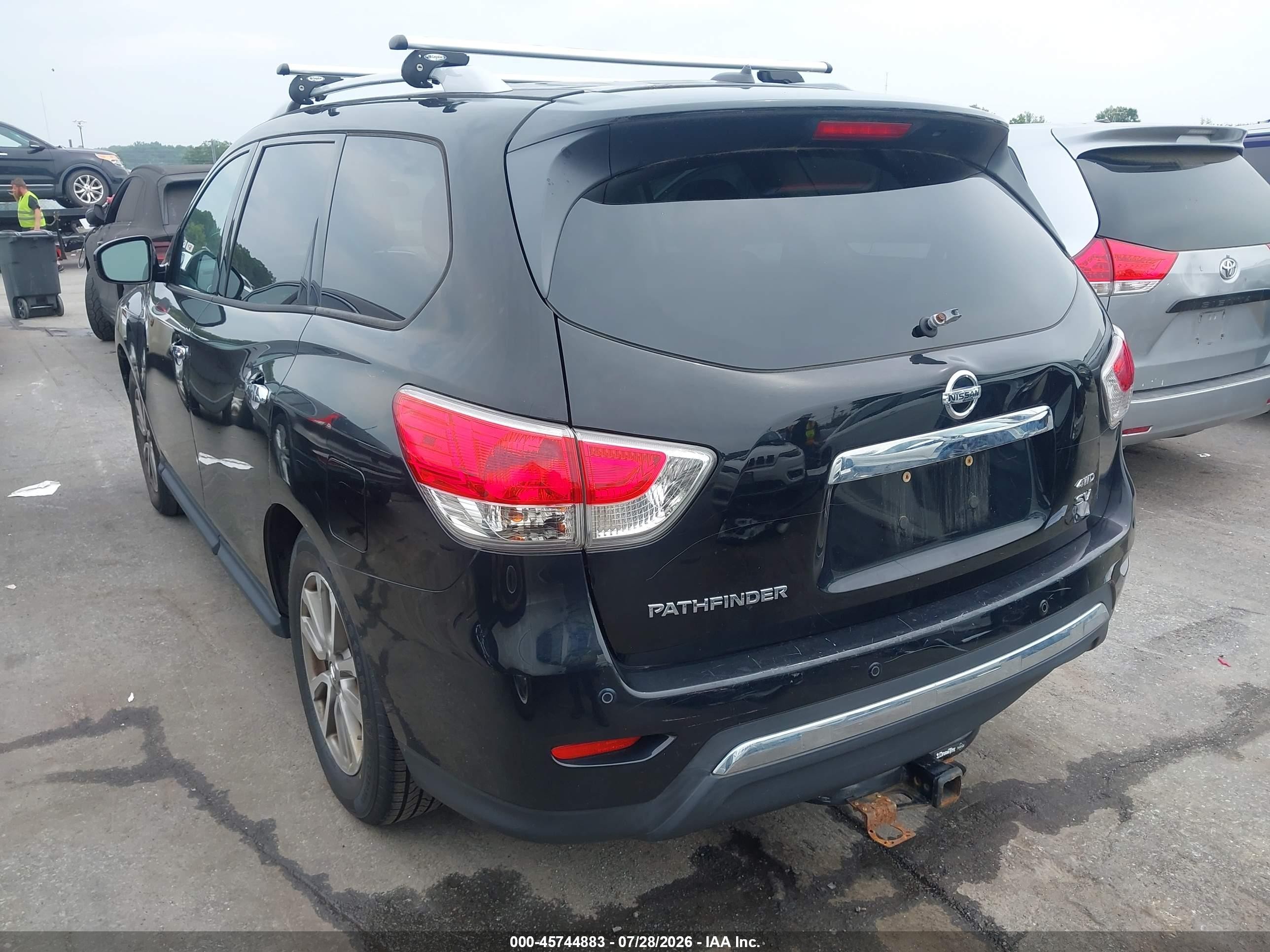 2014 Nissan Pathfinder Sv Black vin: 5N1AR2MM7EC711814