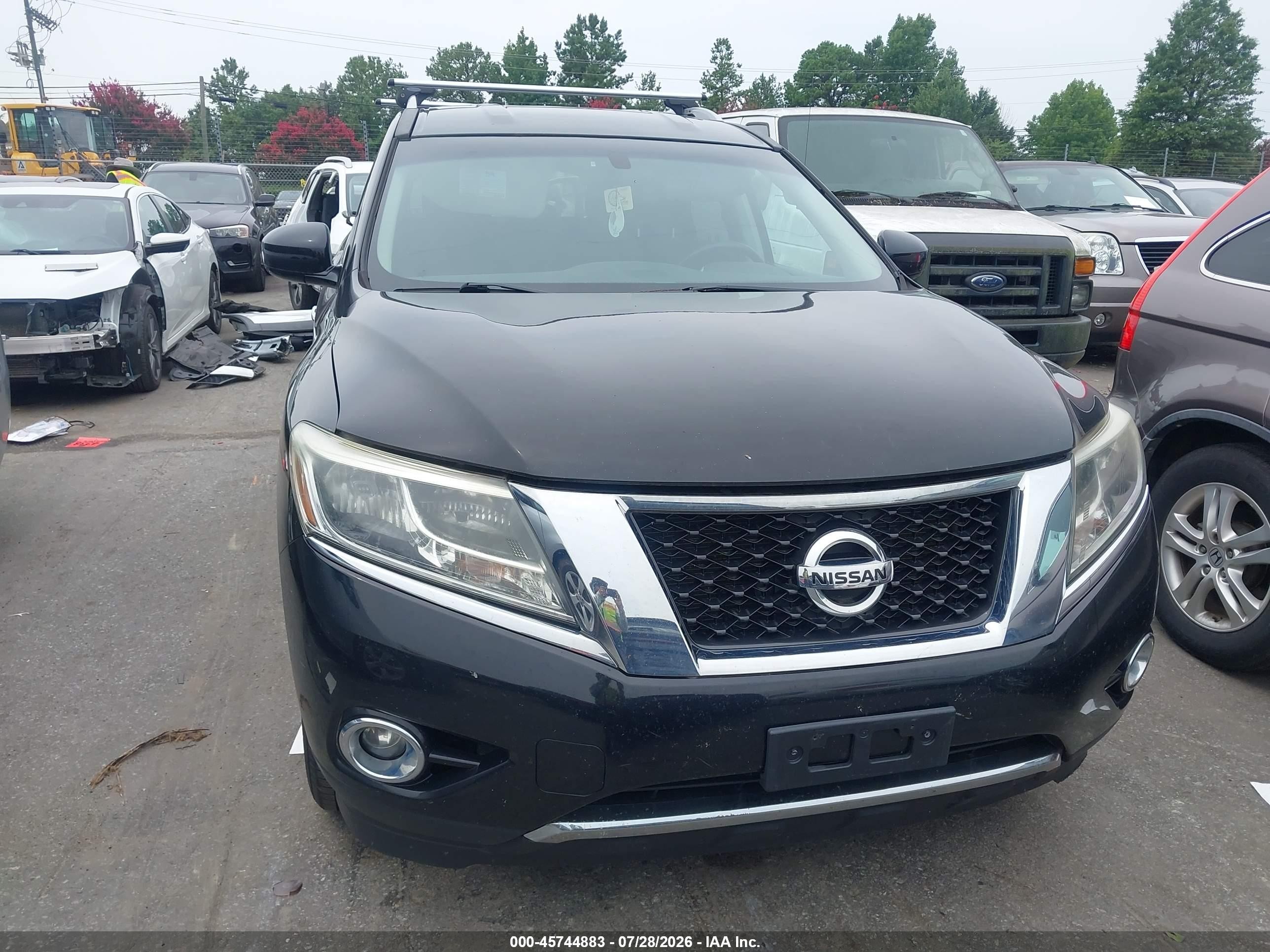2014 Nissan Pathfinder Sv Black vin: 5N1AR2MM7EC711814