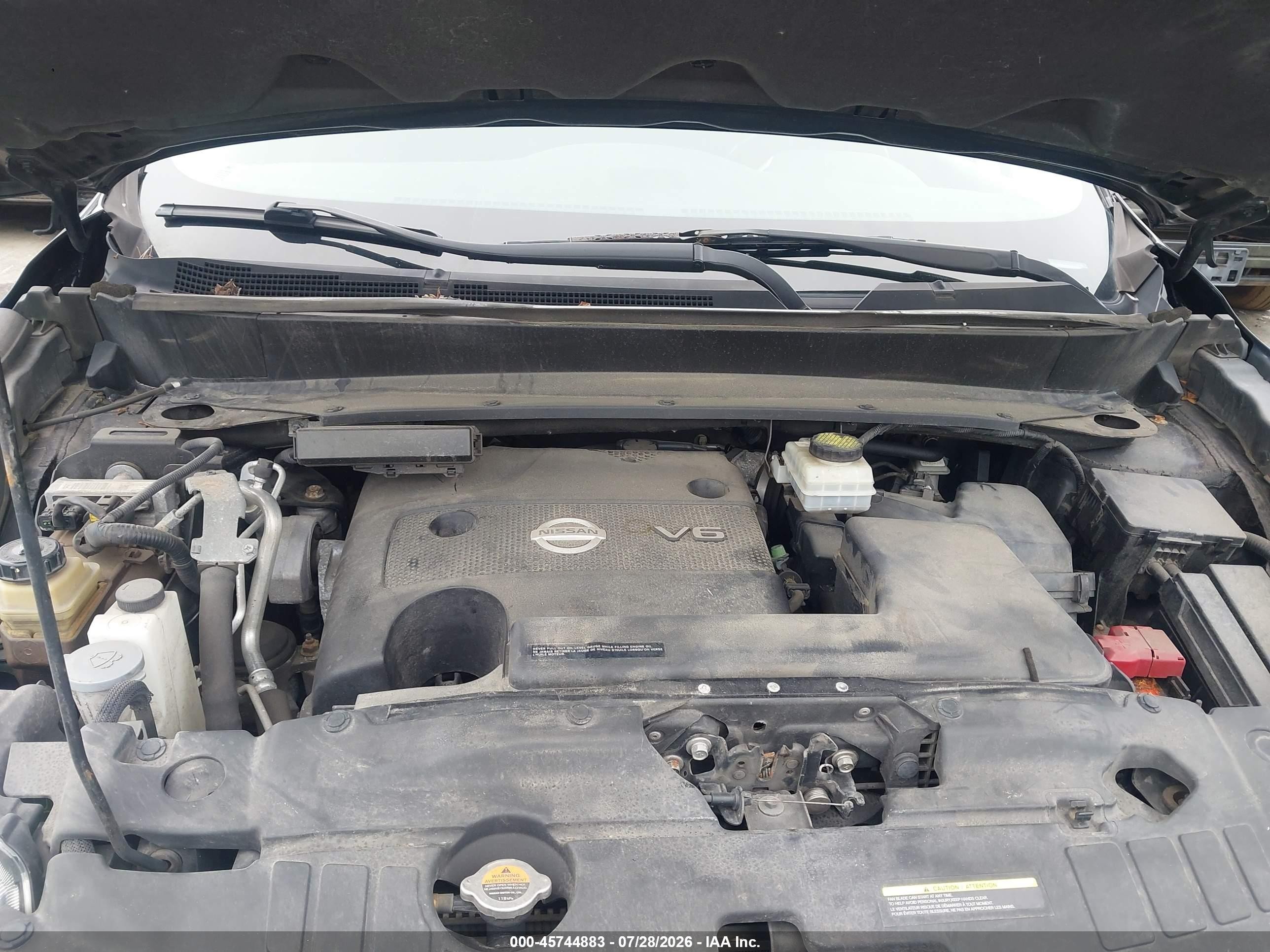 2014 Nissan Pathfinder Sv Black vin: 5N1AR2MM7EC711814