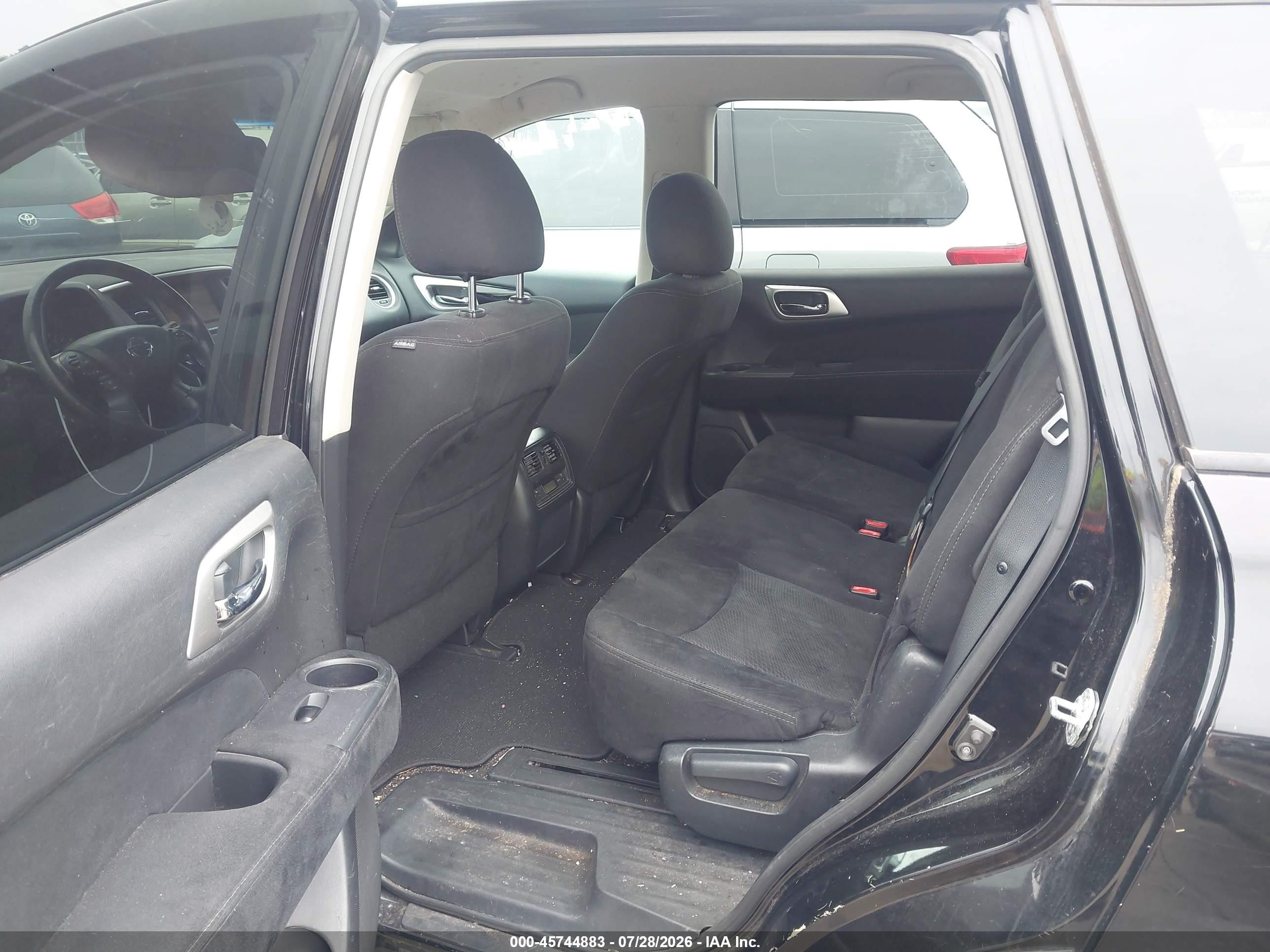 2014 Nissan Pathfinder Sv Black vin: 5N1AR2MM7EC711814