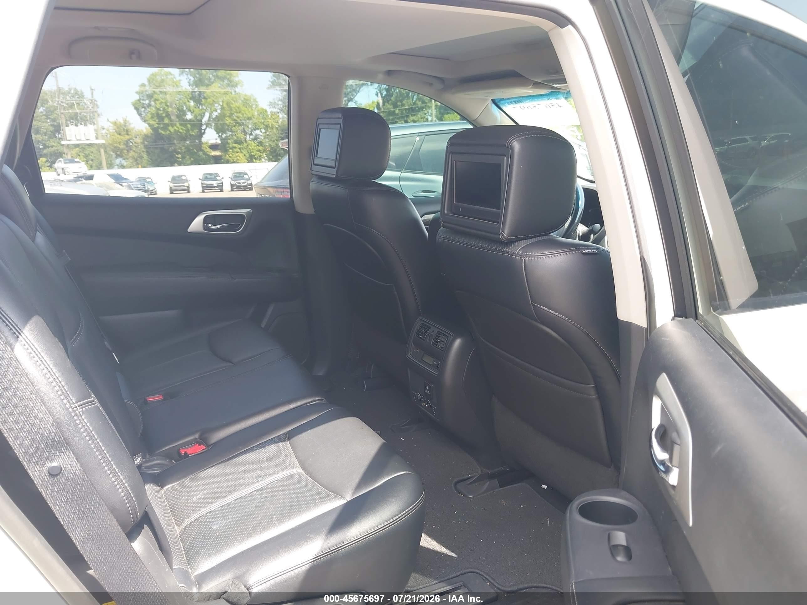 2014 Nissan Pathfinder Platinum Белый vin: 5N1AR2MM7EC714437