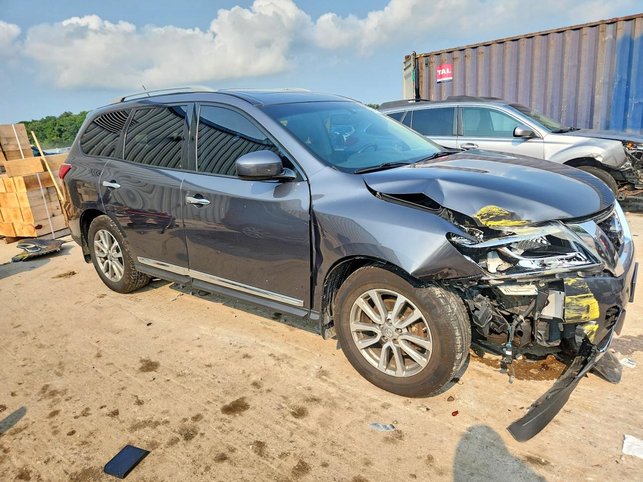 2014 Nissan Pathfinder Sl Gray vin: 5N1AR2MM7EC715359