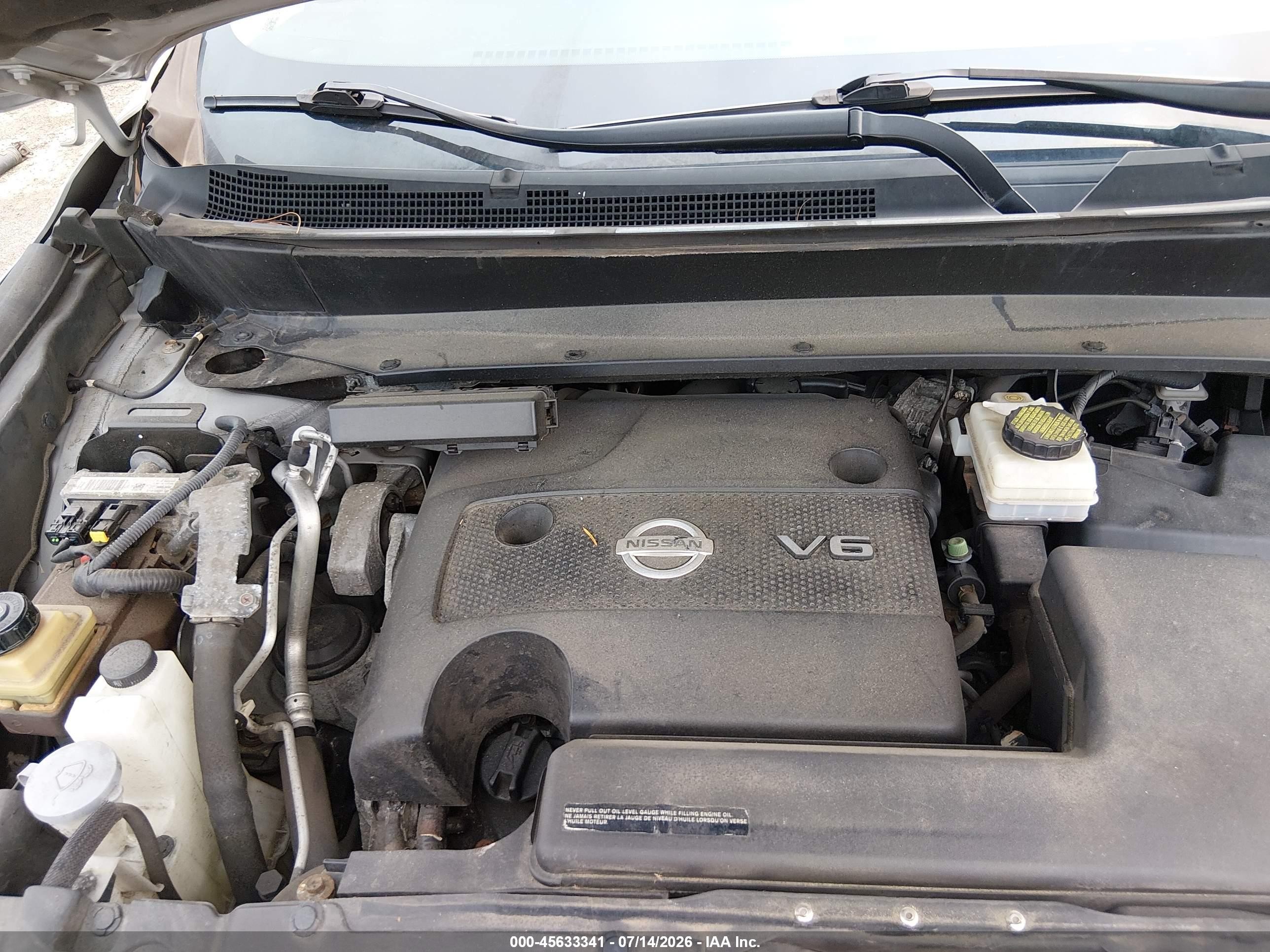 2014 Nissan Pathfinder Sl Silver vin: 5N1AR2MM7EC721582