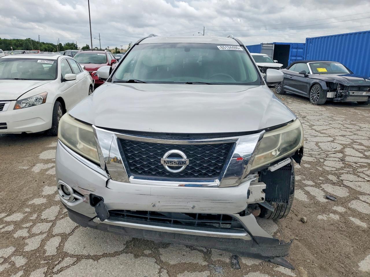2015 Nissan Pathfinder Sl Silver vin: 5N1AR2MM7FC602688
