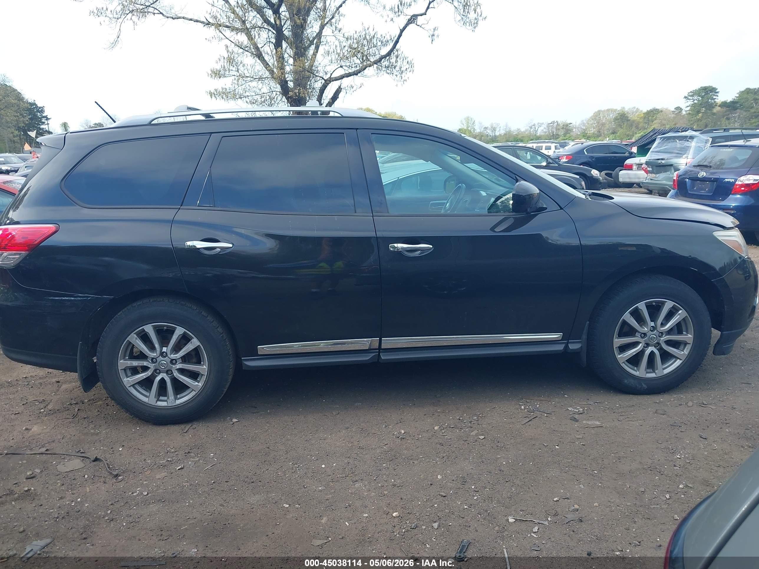 2015 Nissan Pathfinder Sl Black vin: 5N1AR2MM7FC614985