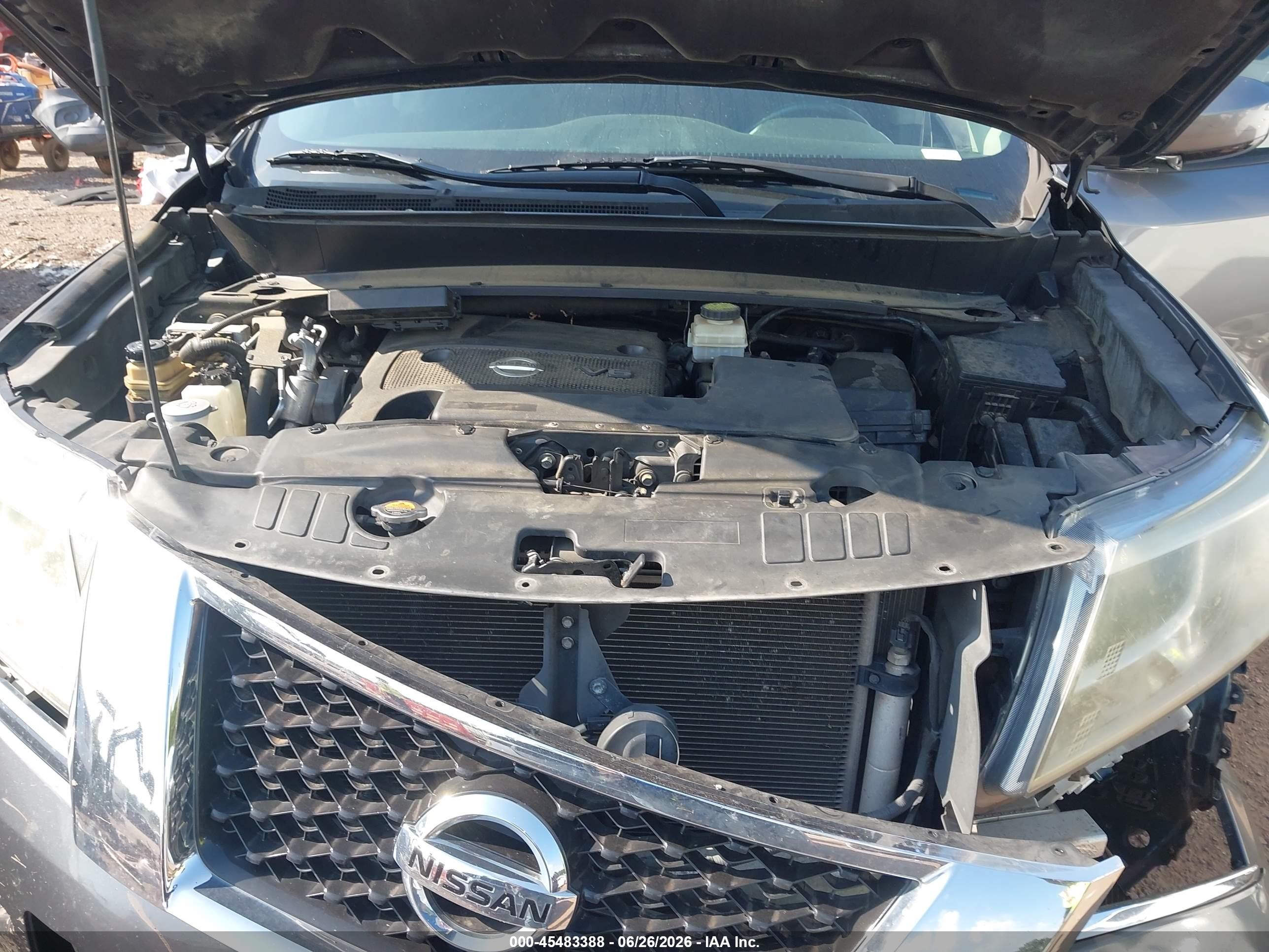 2015 Nissan Pathfinder Sv Gray vin: 5N1AR2MM7FC638428