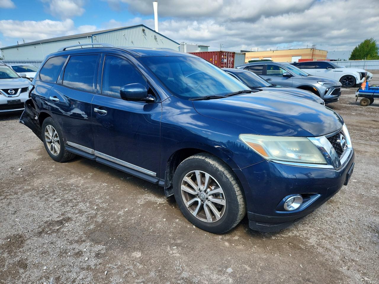 2015 Nissan Pathfinder S Blue vin: 5N1AR2MM7FC648876