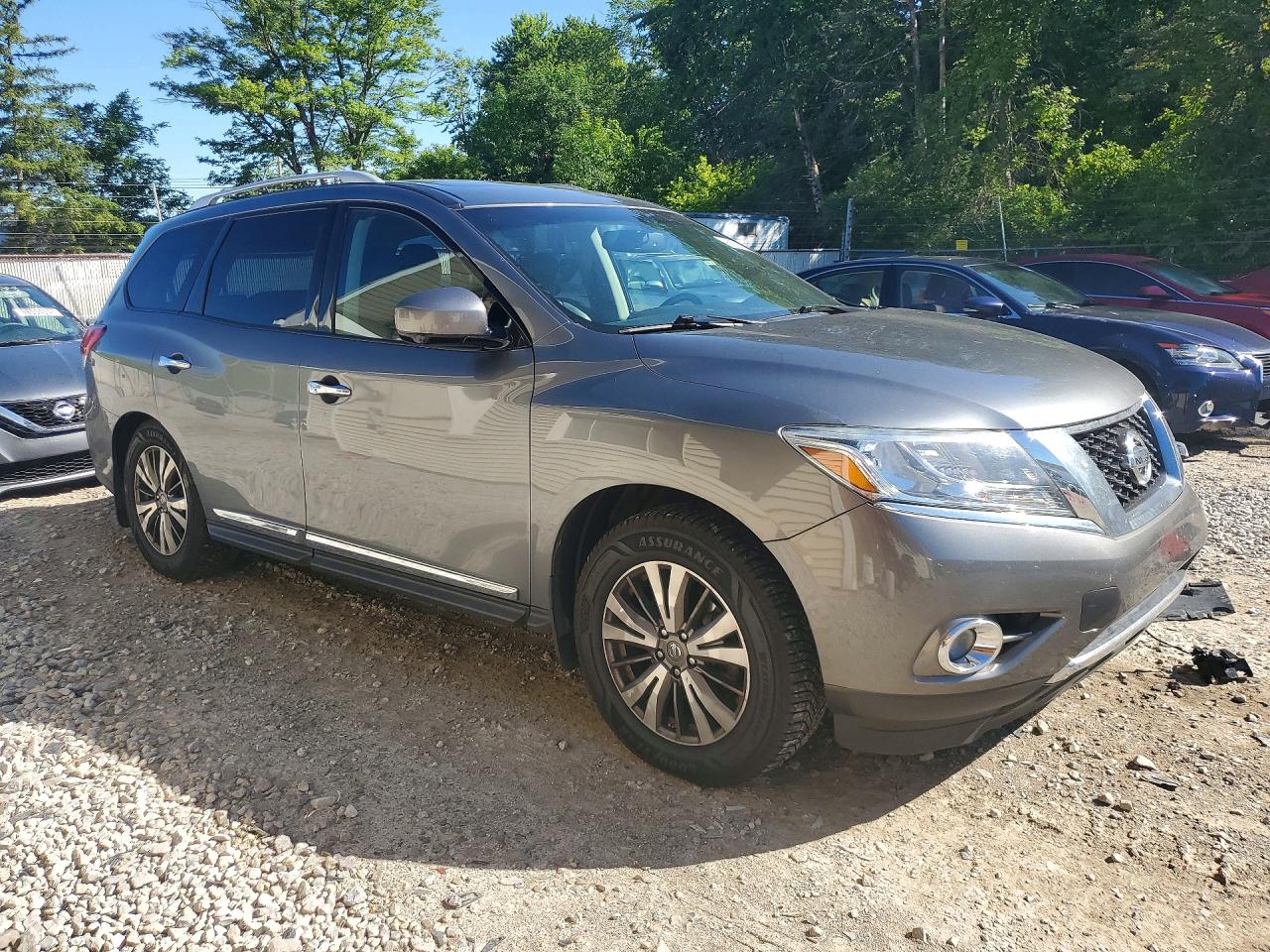 2015 Nissan Pathfinder Sl Gray vin: 5N1AR2MM7FC666844