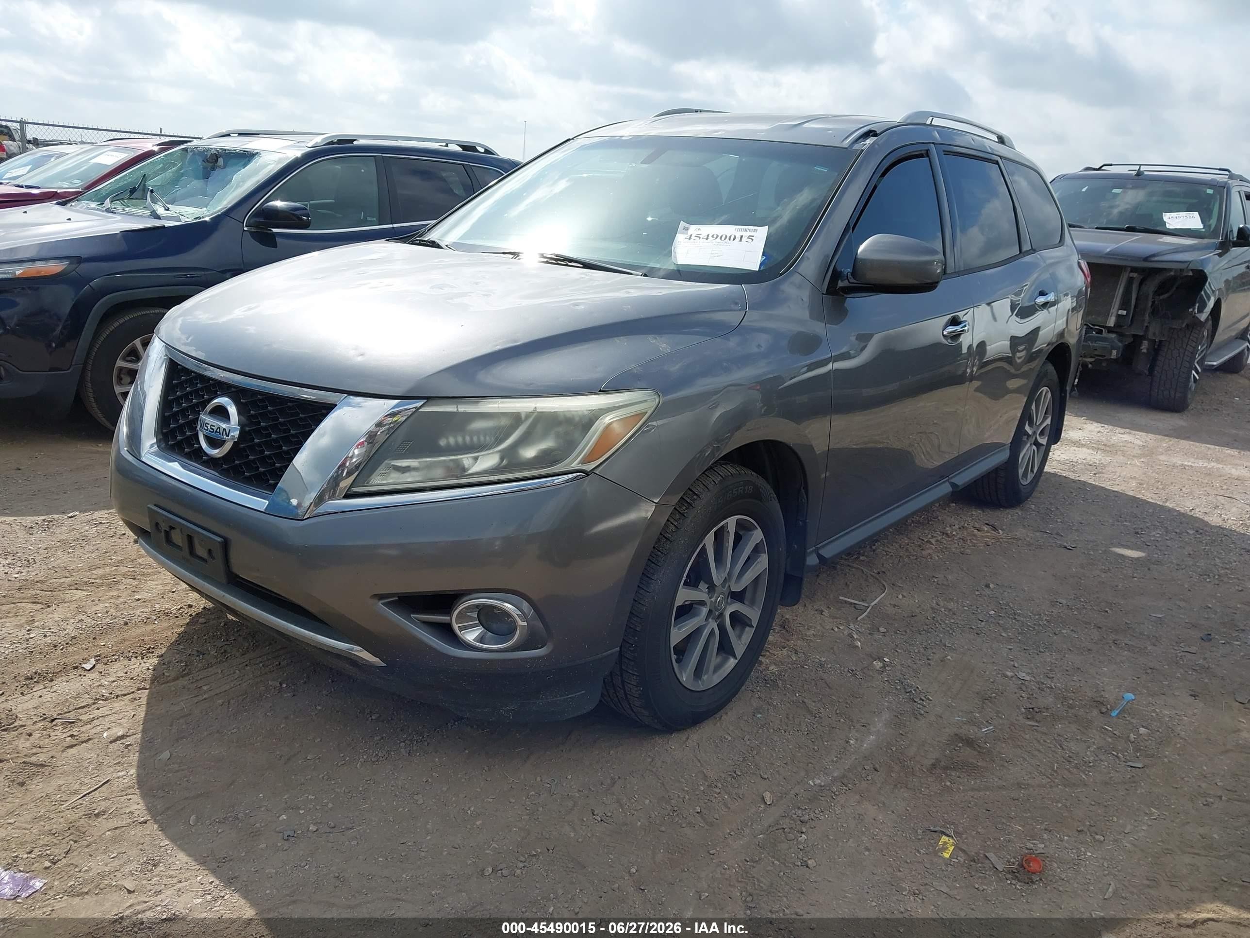 2015 Nissan Pathfinder Platinum/s/sl/sv Gray vin: 5N1AR2MM7FC679979