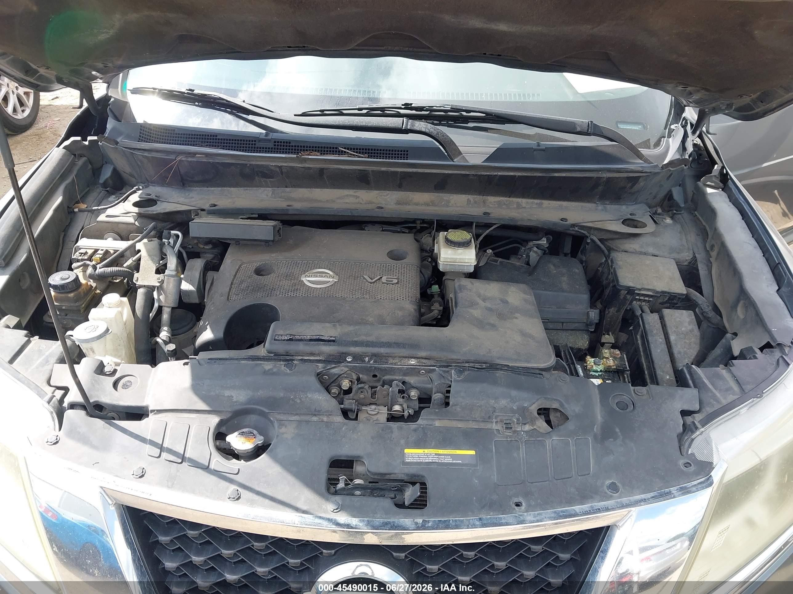 2015 Nissan Pathfinder Platinum/s/sl/sv Gray vin: 5N1AR2MM7FC679979