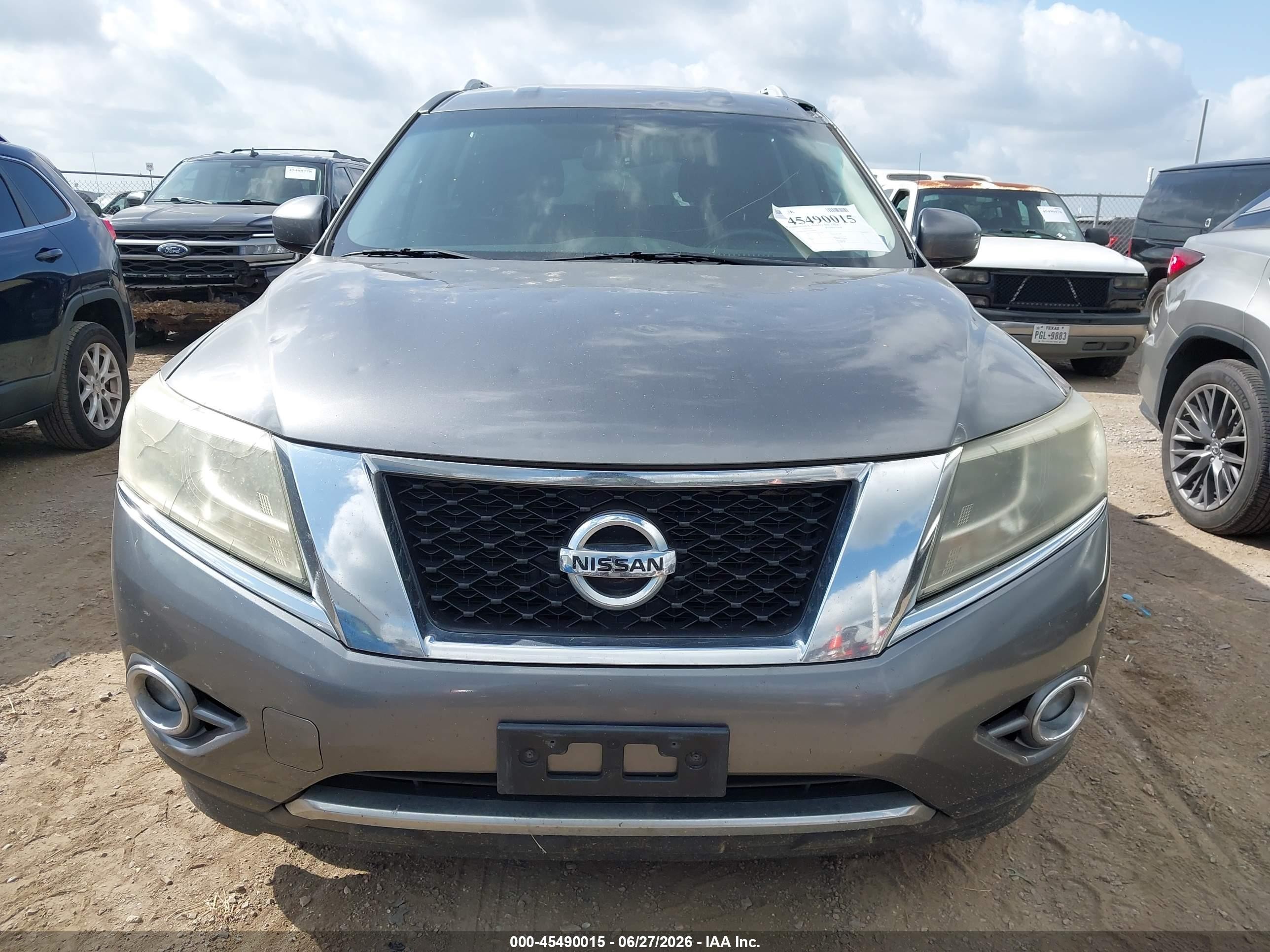 2015 Nissan Pathfinder Platinum/s/sl/sv Gray vin: 5N1AR2MM7FC679979