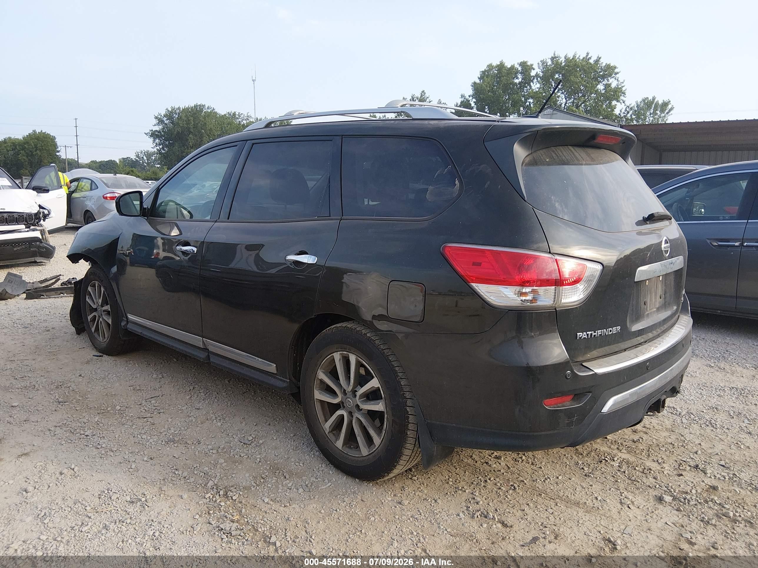 2015 Nissan Pathfinder Sl Черный vin: 5N1AR2MM7FC705495