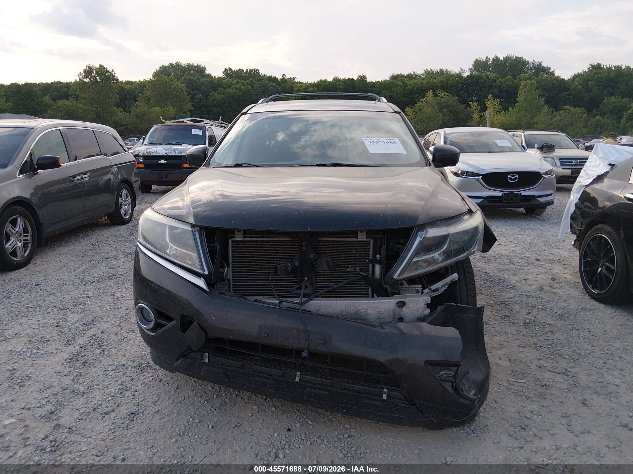 2015 Nissan Pathfinder Sl Черный vin: 5N1AR2MM7FC705495