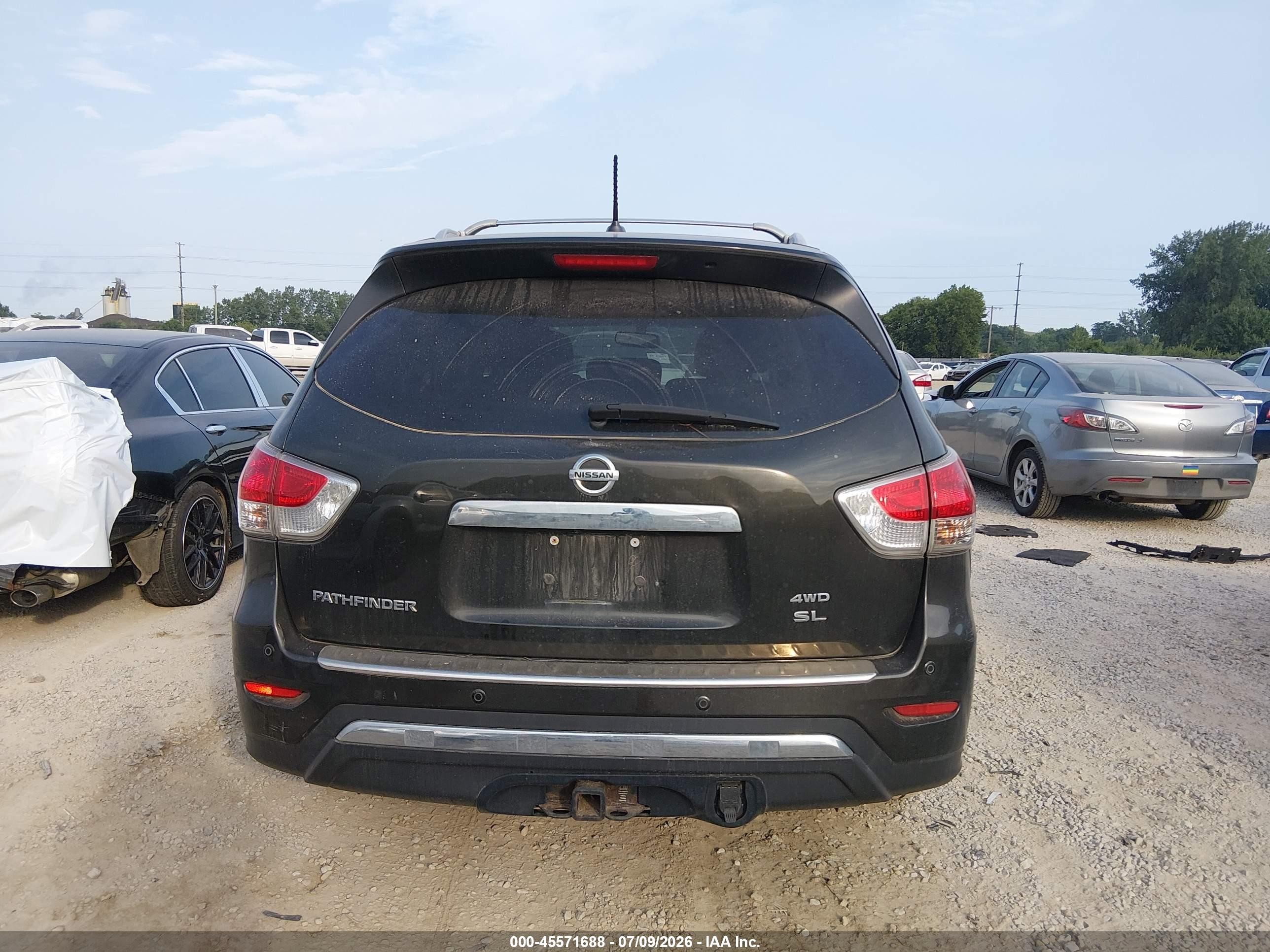 2015 Nissan Pathfinder Sl Черный vin: 5N1AR2MM7FC705495