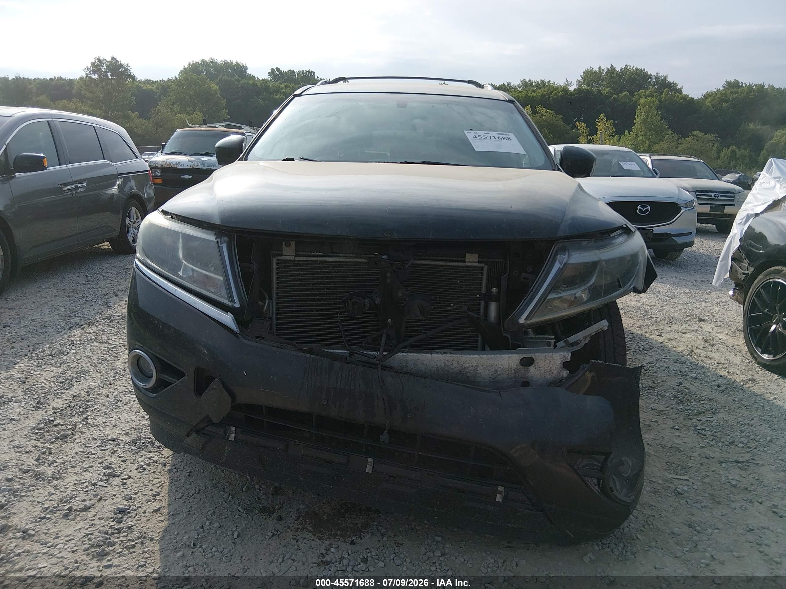 2015 Nissan Pathfinder Sl Черный vin: 5N1AR2MM7FC705495