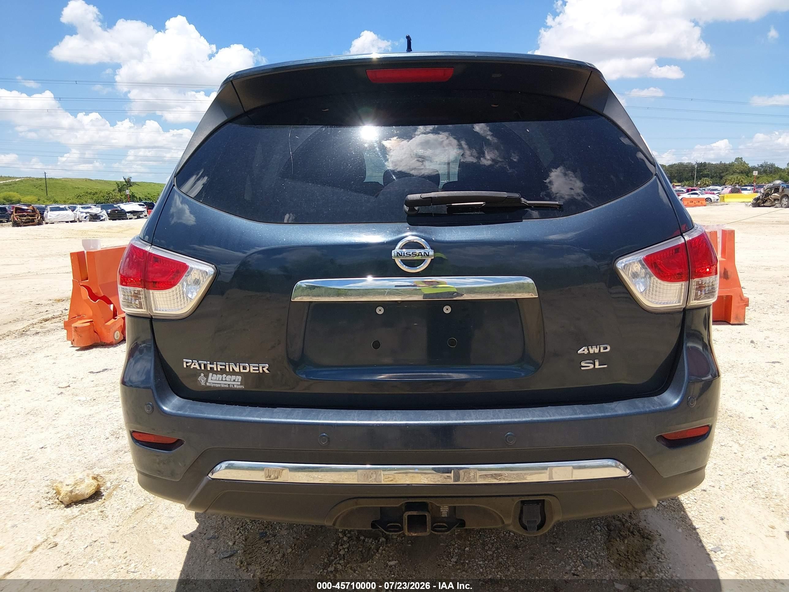 2015 Nissan Pathfinder Sl Синий vin: 5N1AR2MM7FC709403