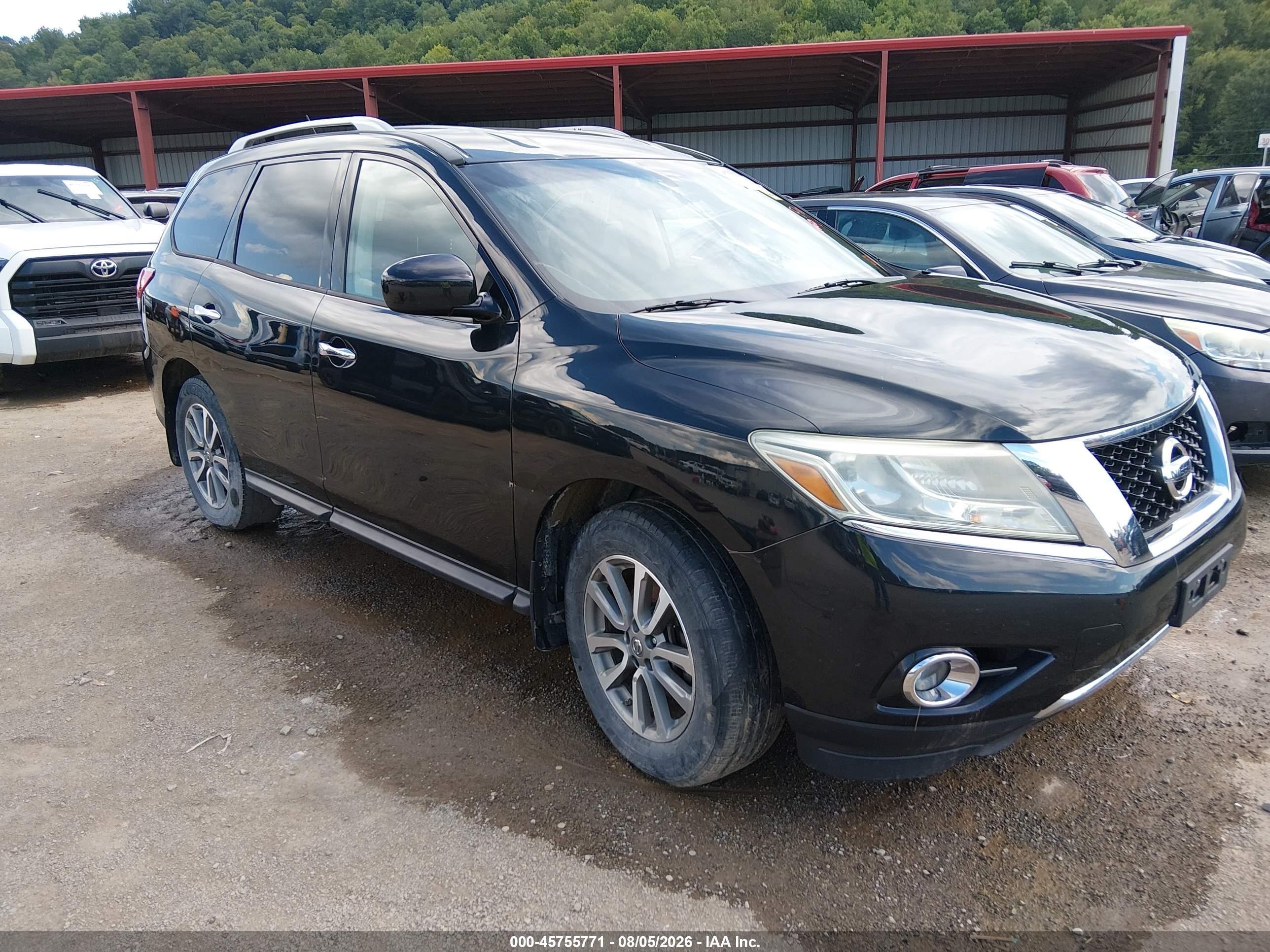 2016 Nissan Pathfinder Sv Black vin: 5N1AR2MM7GC637300