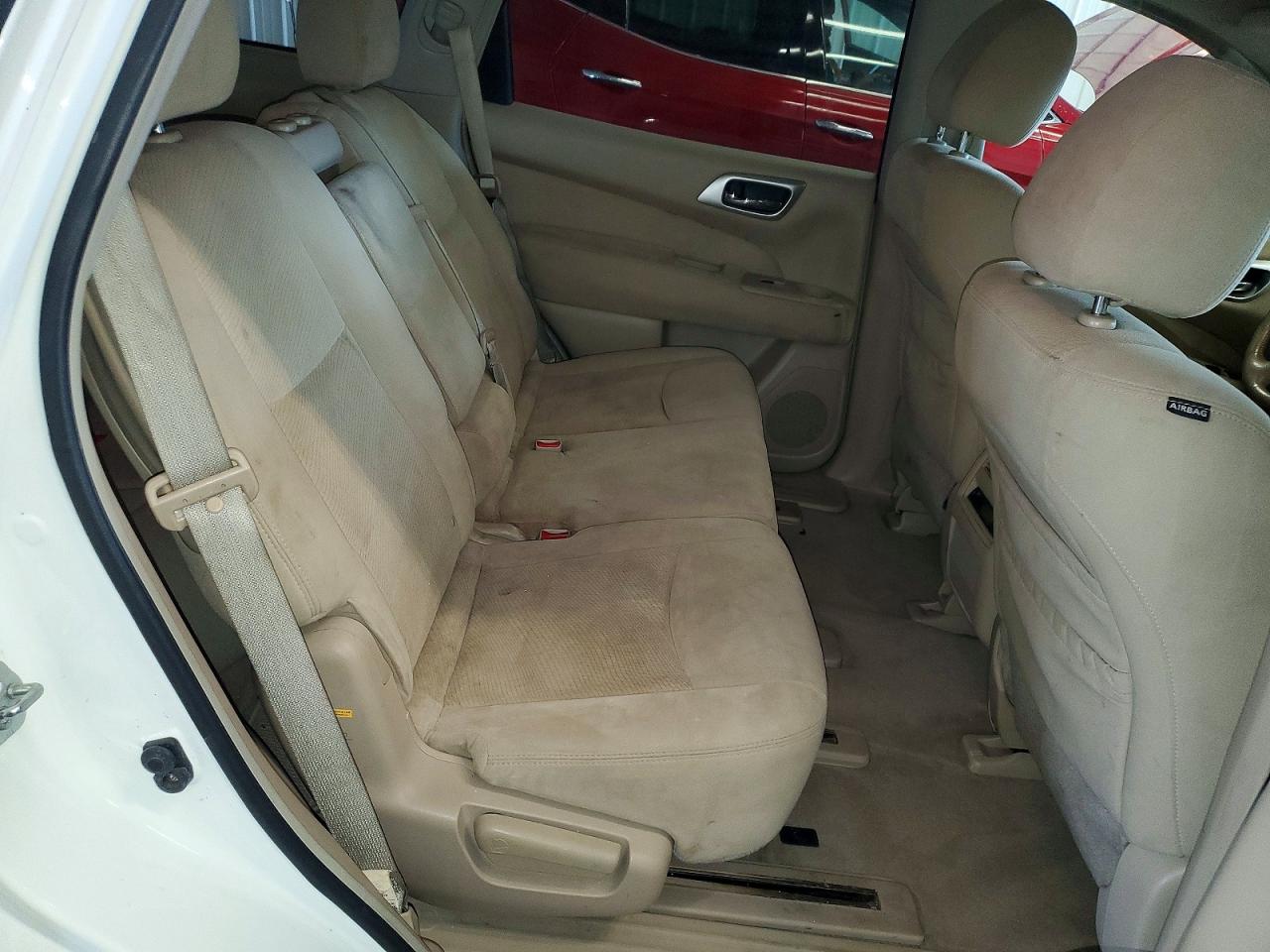 2013 Nissan Pathfinder S Белый vin: 5N1AR2MM8DC600610